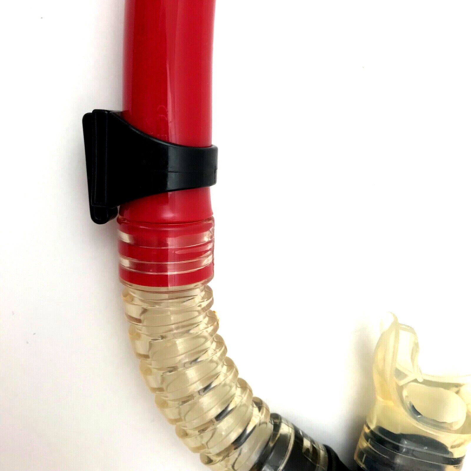 BODY GLOVE Adult Snorkel with Whistle Red Rubber Plastic