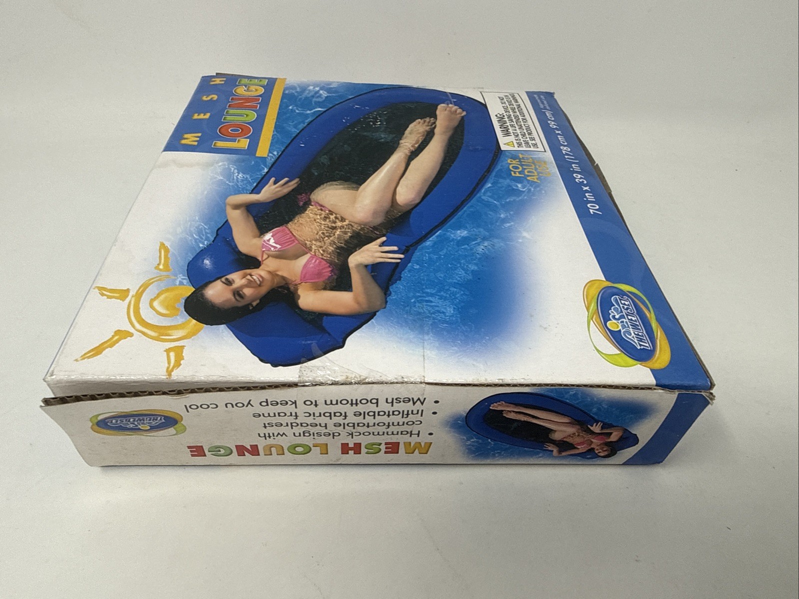 Intex The Wet Set Mesh Lounge 70″x 39” Pool Float 2010 #58833E
