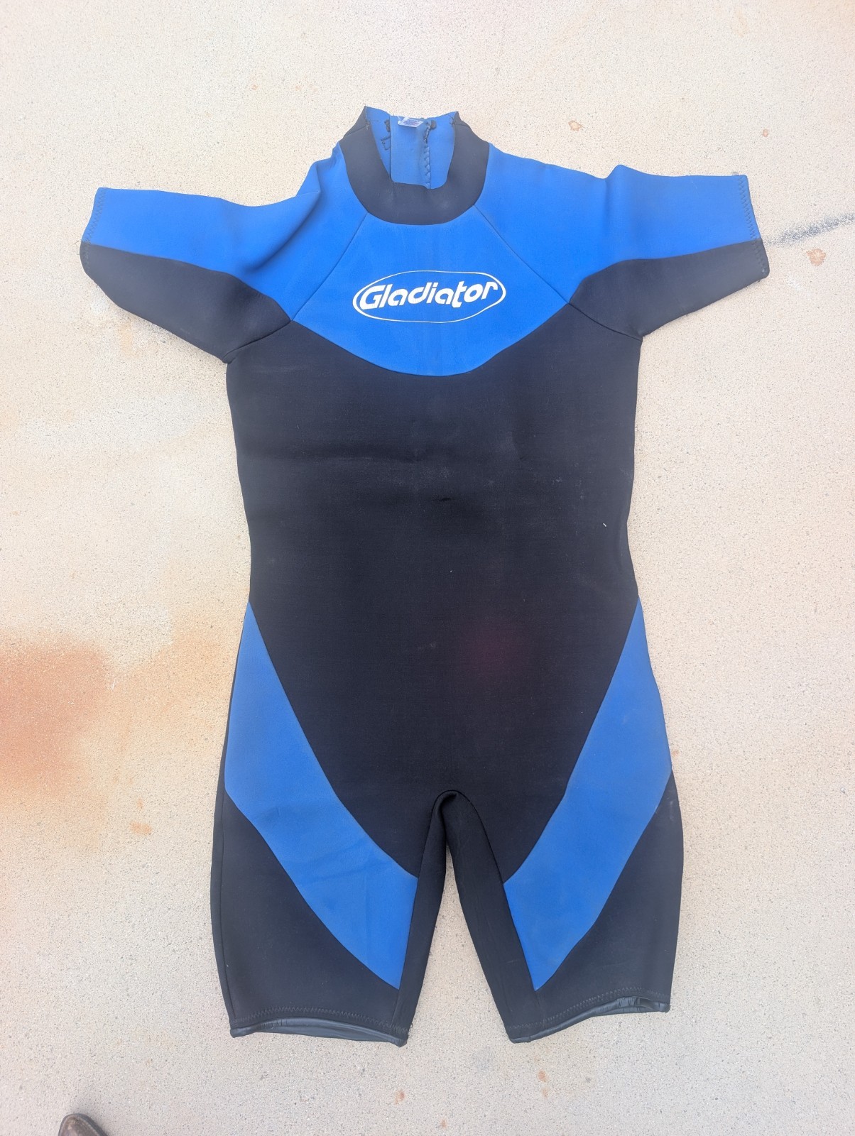Gladiator Men’s Shorty Wetsuit in Blue/Black, Adult Size XXXL