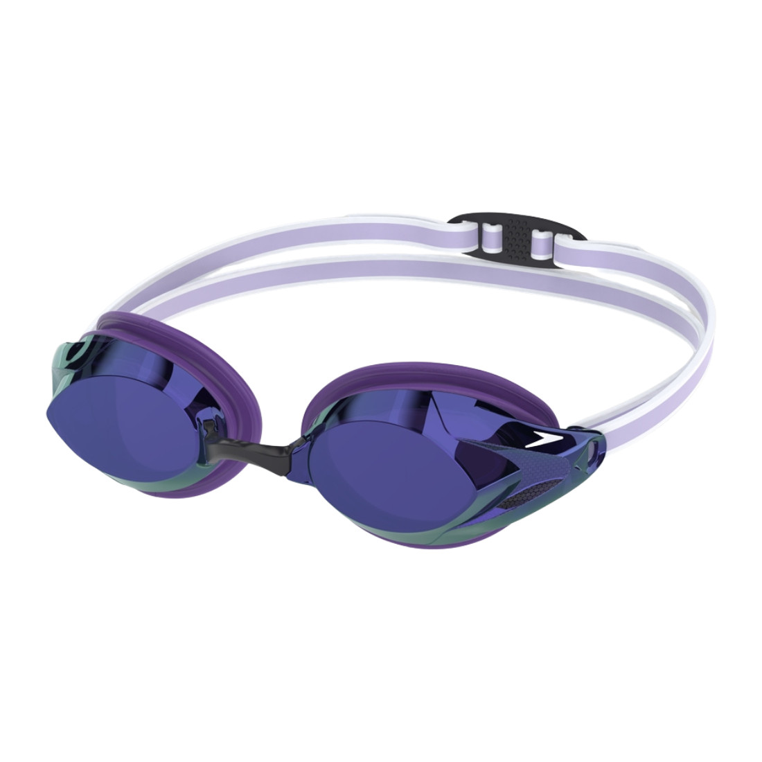 Speedo Women’s Vanquisher 3.0 Swim Goggles, Purple Haze/Iris/Silver Mirror