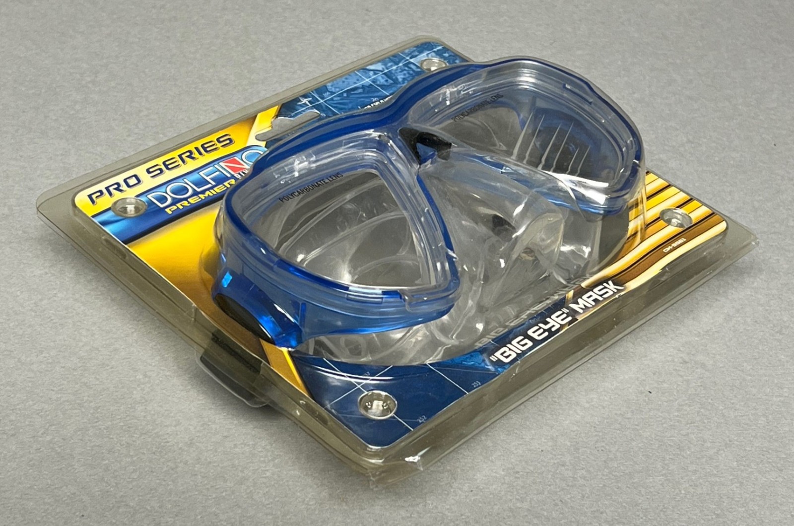 DOLFINO Premier PRO SERIES “Big Eye” Dive Mask POLYCARBONATE LENSES Aqua CM-5561