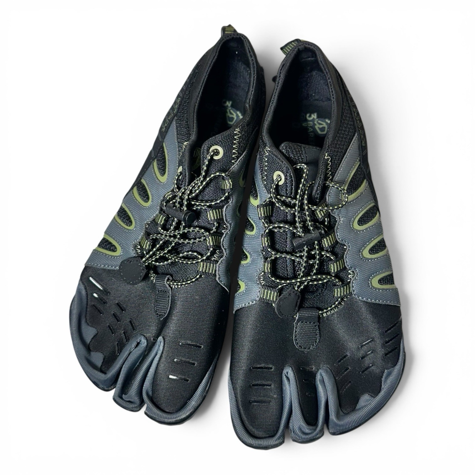 Body Glove 3T Barefoot Warrior Men’s Water Shoes, Size US 10, Black/Aloe