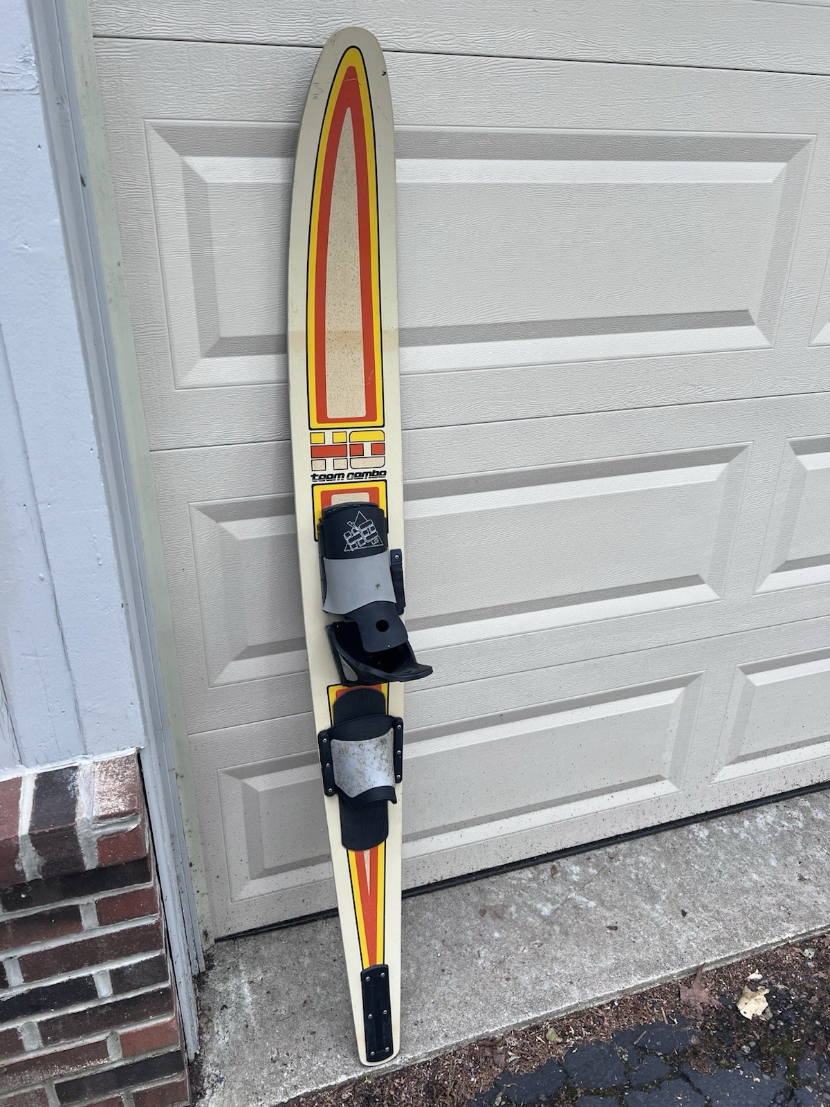 Vtg Water Bindings Boating Ski Team Combo Ho Boating Skis Coat Rack Wall Art