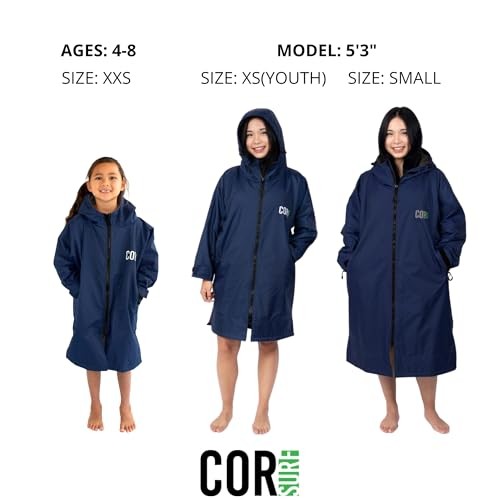 Swim Parka for Youth and Adults | Heavy-Duty Weatherproof X-Small Black