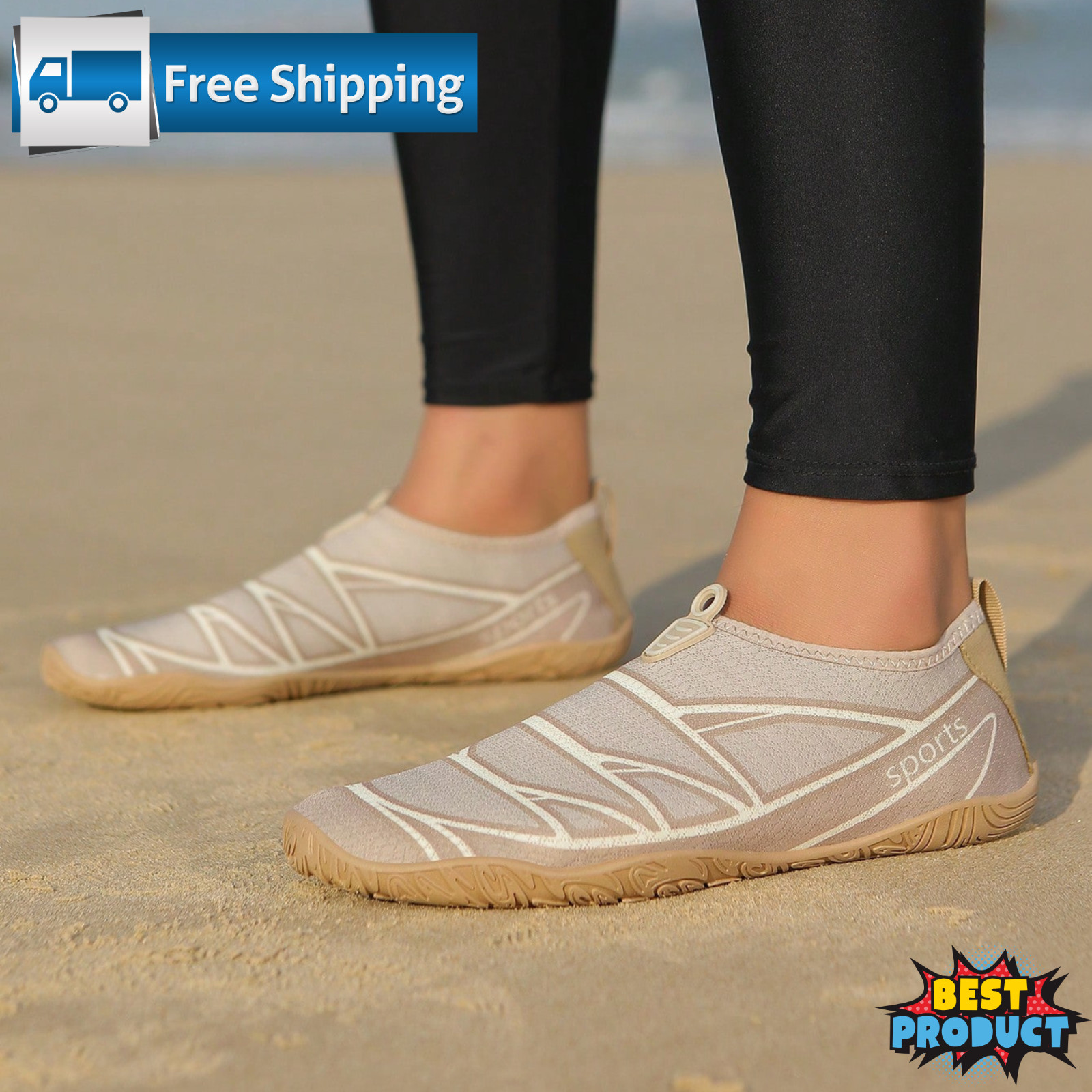 Womens Water Shoes Aqua Socks Non-Slip Barefoot Beach Swim Surf Yoga Pool River