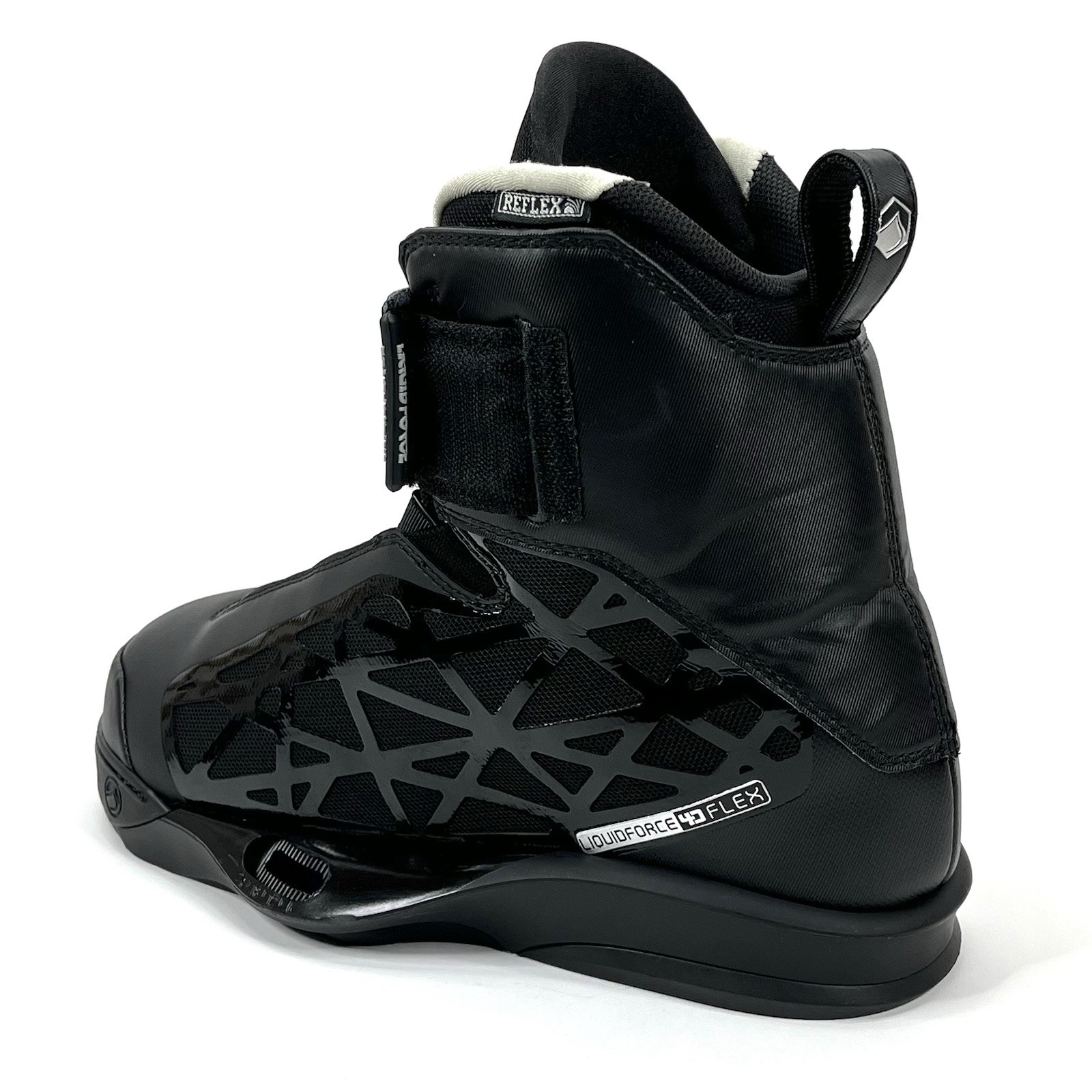 Liquid Force Flex 4D Wakeboard Bindings Black On Black Size Mens 10 11 NEW