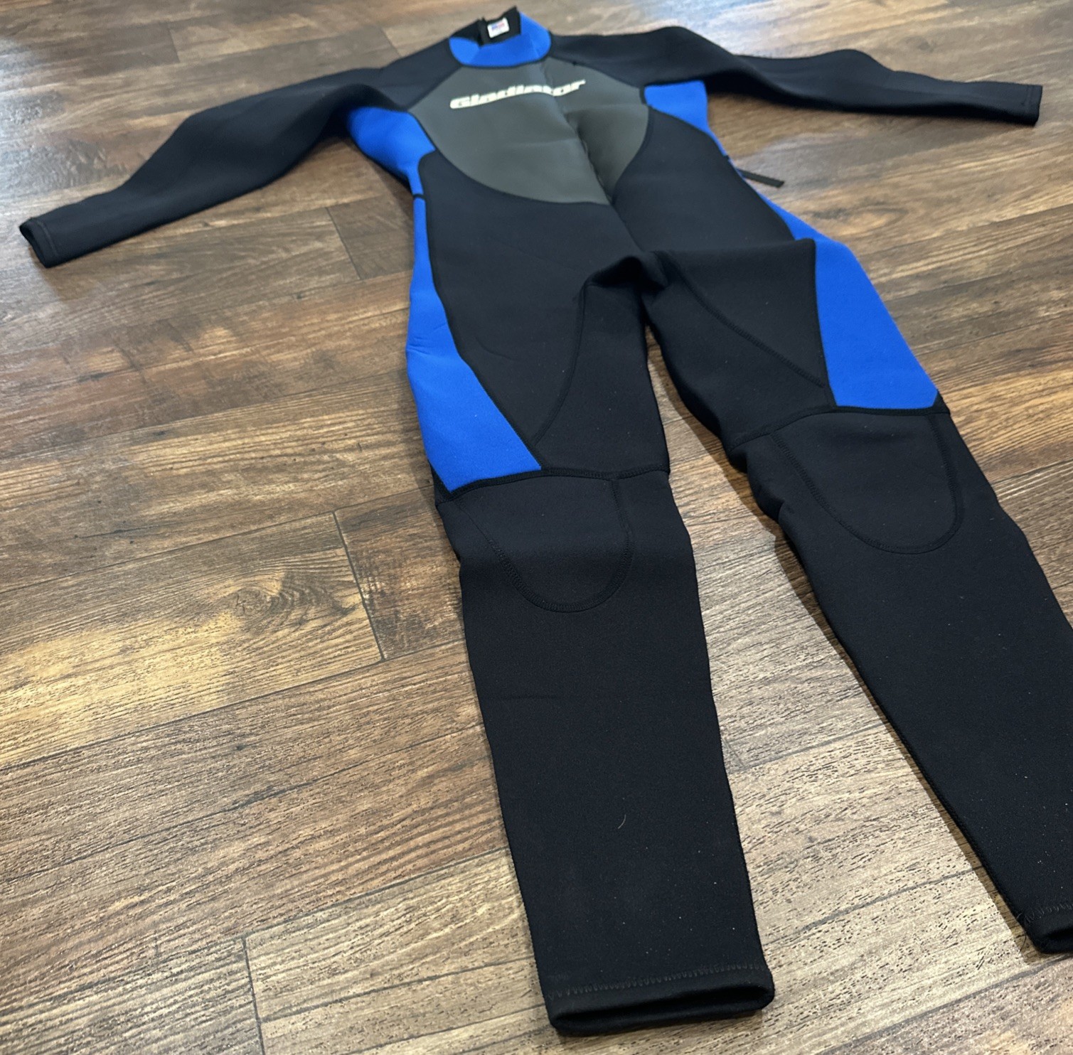 Gladiator Full Wetsuit – Youth Kids – 14 Black Gray Blue Surf Water Sports PWC