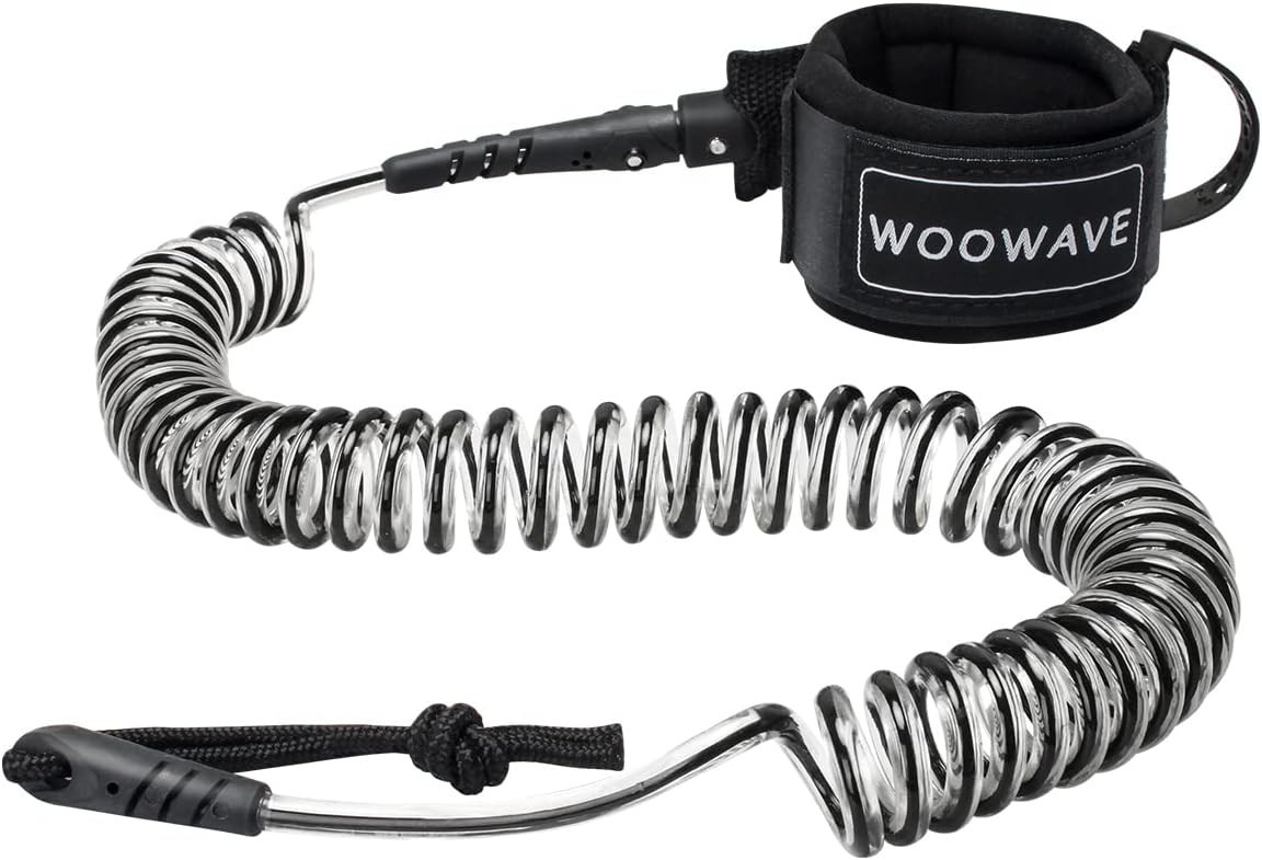 11ft SUP Leash with Soft Neoprene Cuff & Waterproof Pouch – Ultimate Protection