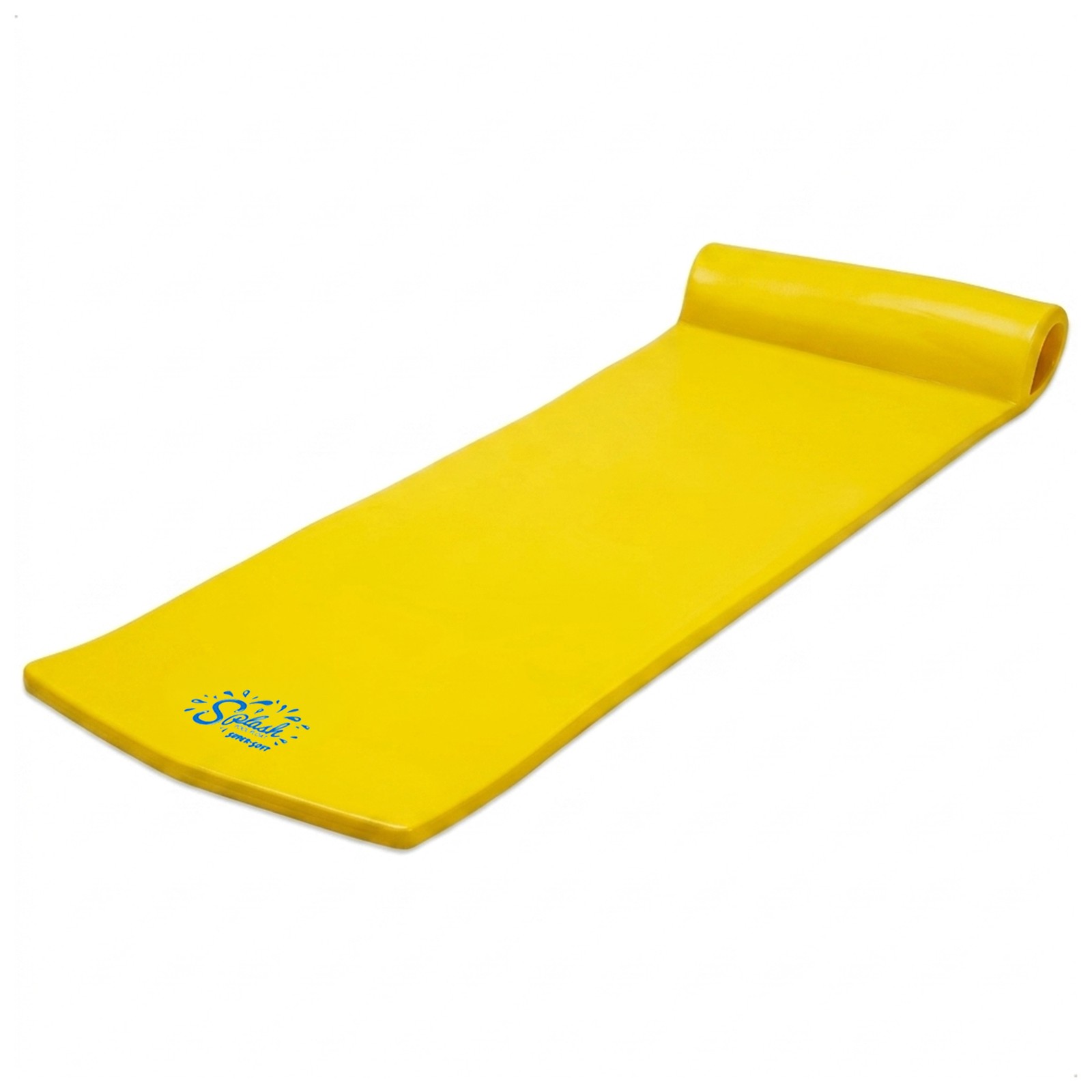 TRC Recreation Splash 70 Inch Foam Raft Lounger Pool Float Mat, Yellow (Used)