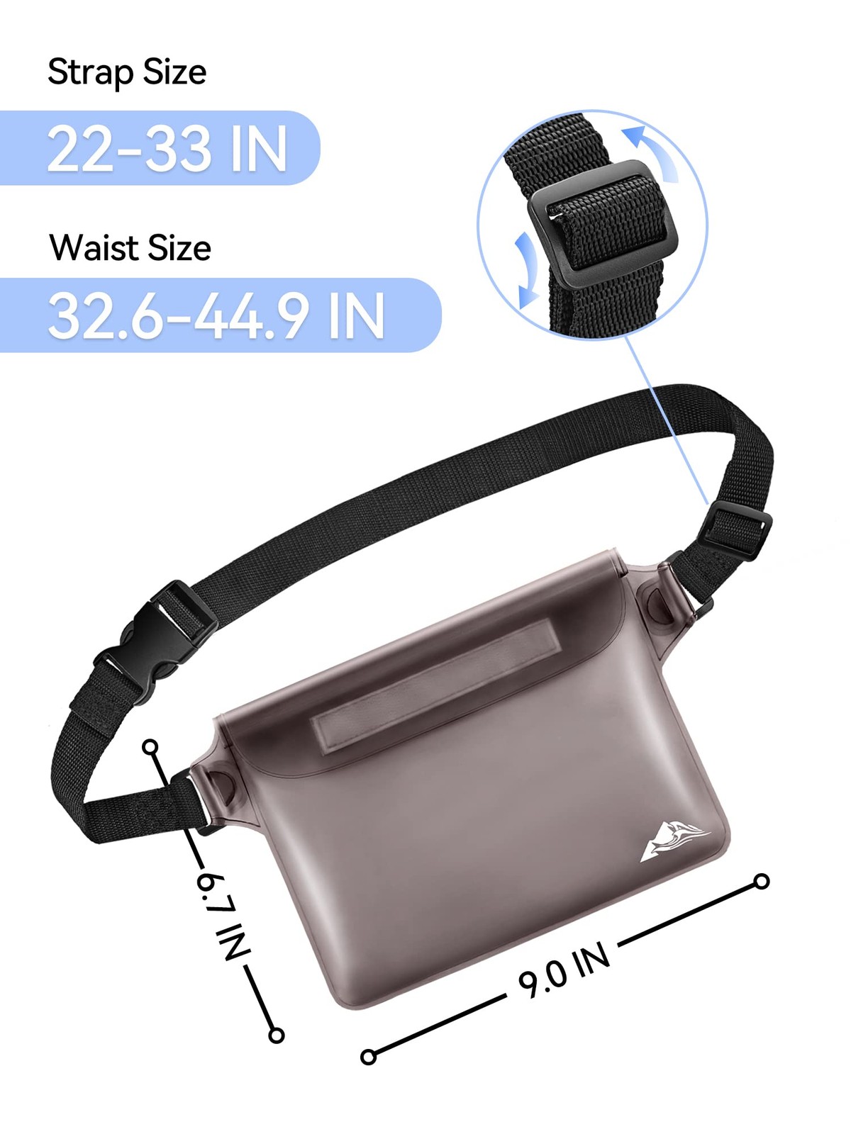 Heeta Waterproof Fanny Pack Waterproof Pouch Dry Bag 2/3/4 Pack For Phone