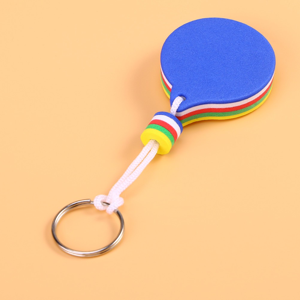 2Pcs Eva Floating Keychain Durable Key Ring Portable for Water Sports Use