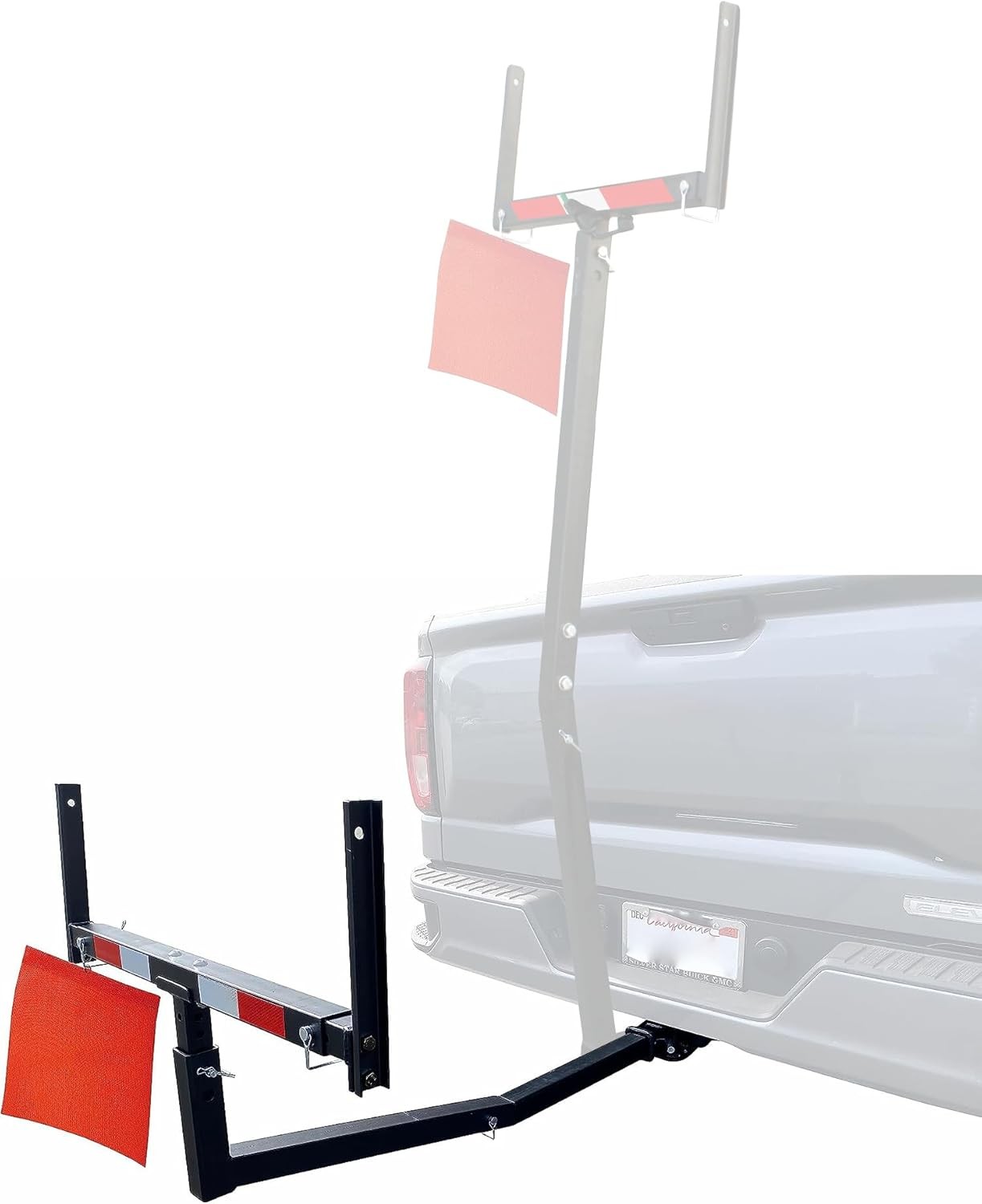 70231 Hitch Mount Pick Up Truck Bed Extender For Ladder Rack Canoe Kayak Long