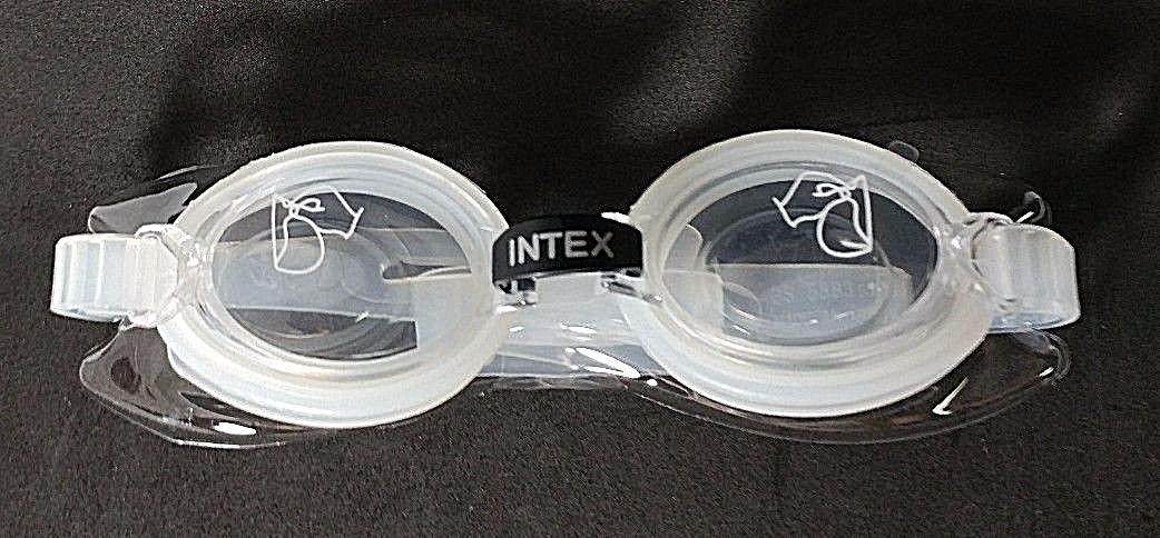 INTEX Polycarbonate Lens UV Protection Swimming Swim Goggles S w/ case 55690