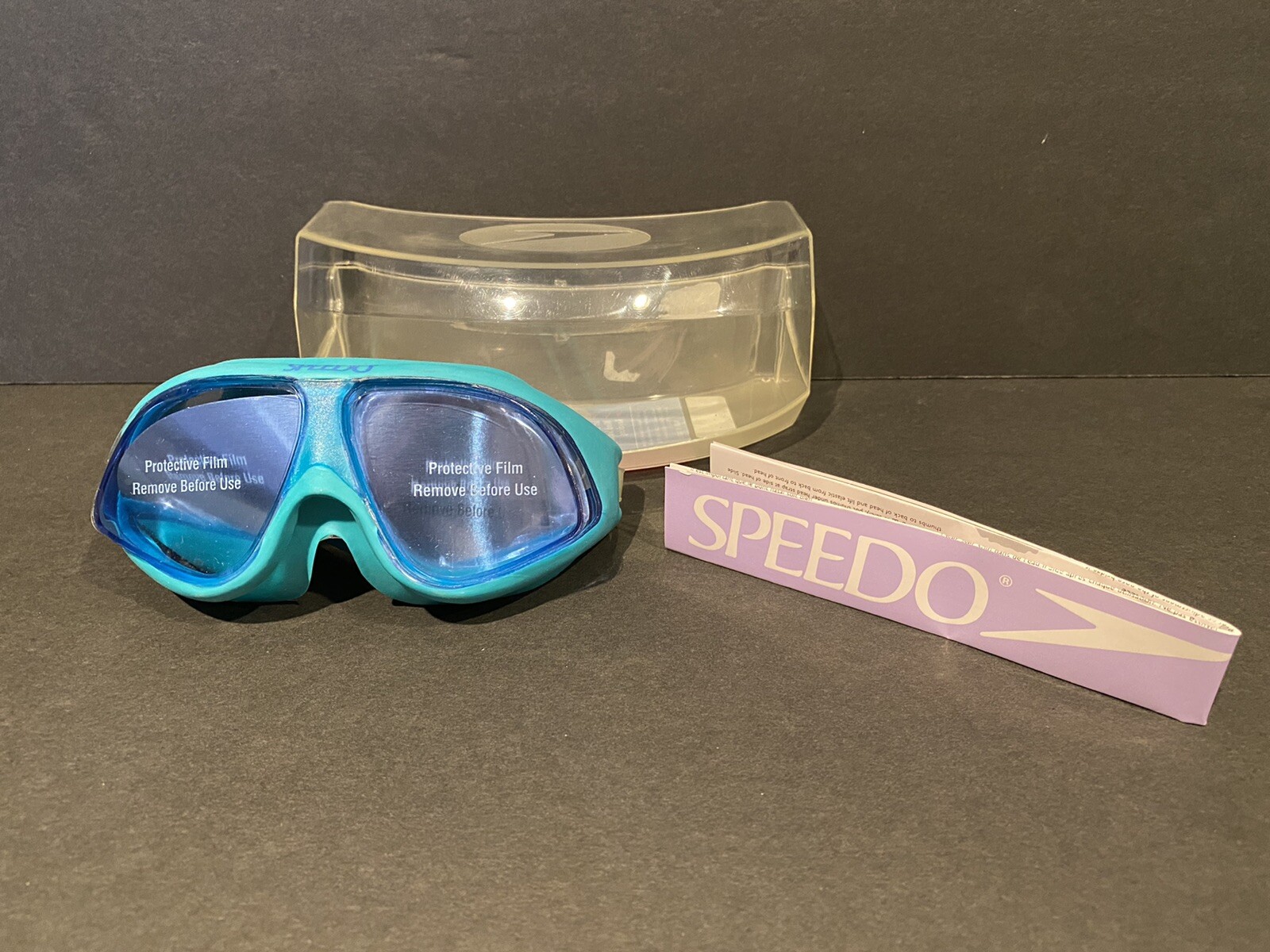 Speedo Jr. Mini Mask Kids Swim Mask Blue Sea 1996 BRAND NEW SEALED IN CASE!