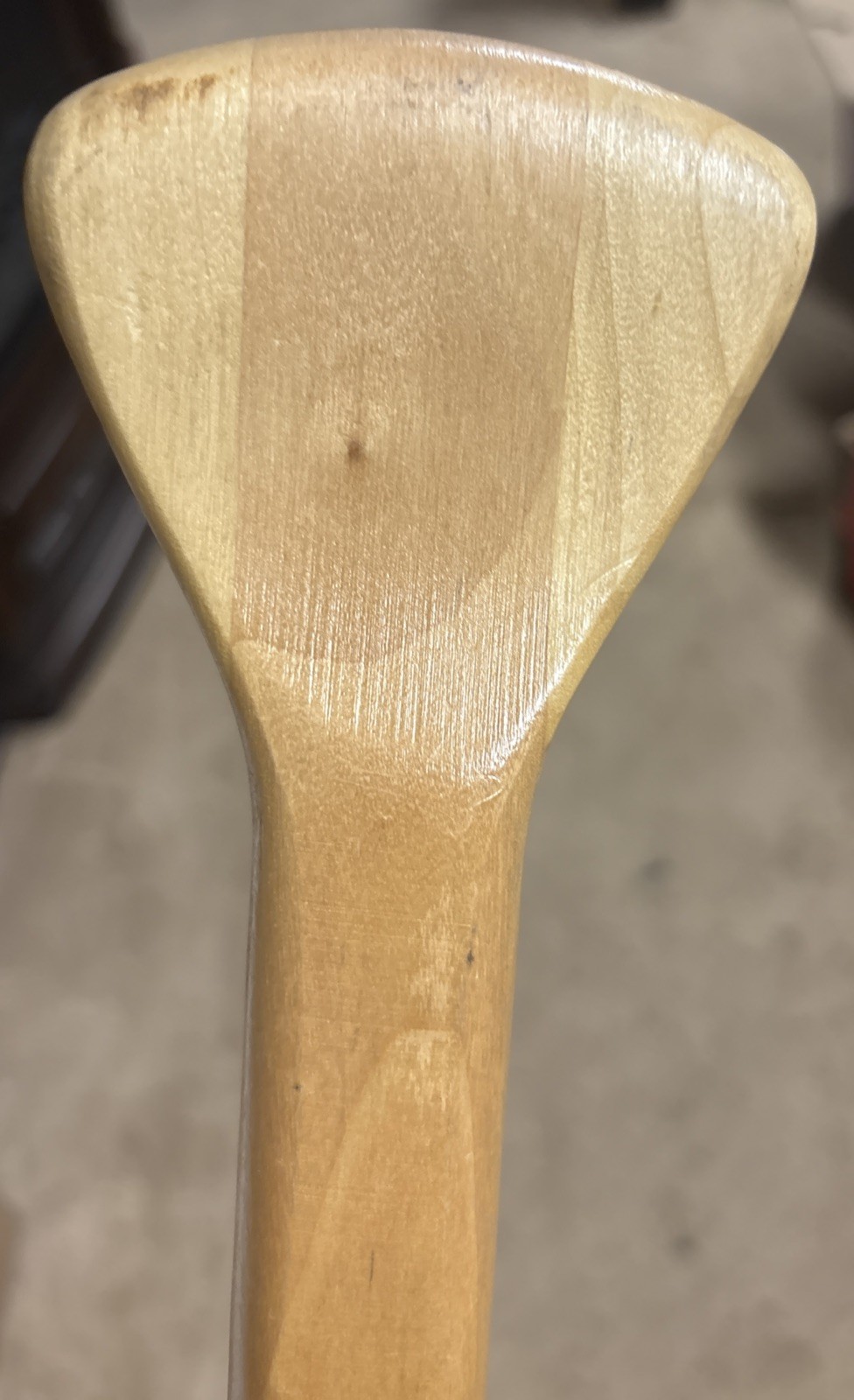 Vintage Feather Brand Canoe Paddle 46.5” Wood Caviness Woodworking Alabama USA
