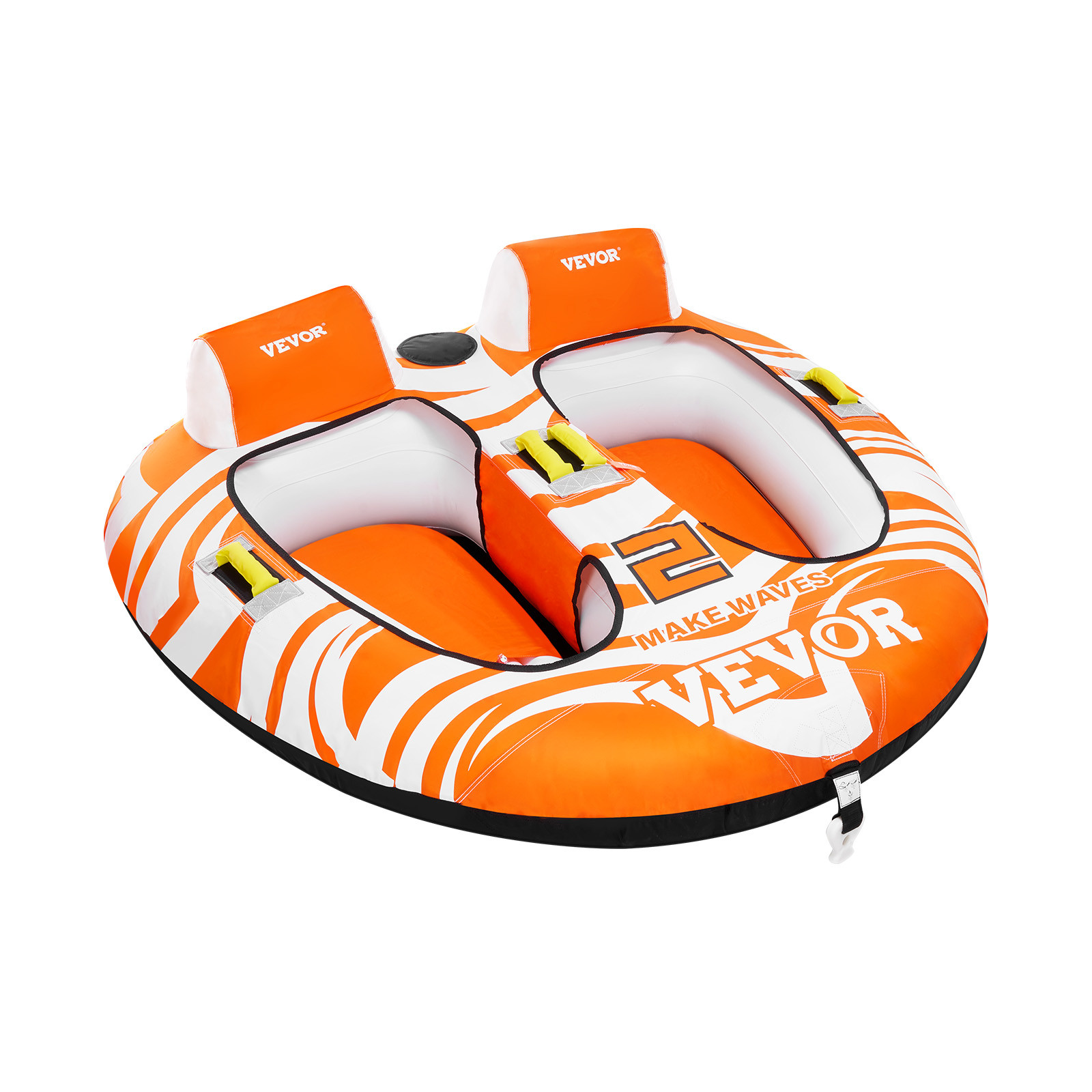 VEVOR Towable Tubes for Boating 2-Person Inflatable Boating with 2 Cockpits