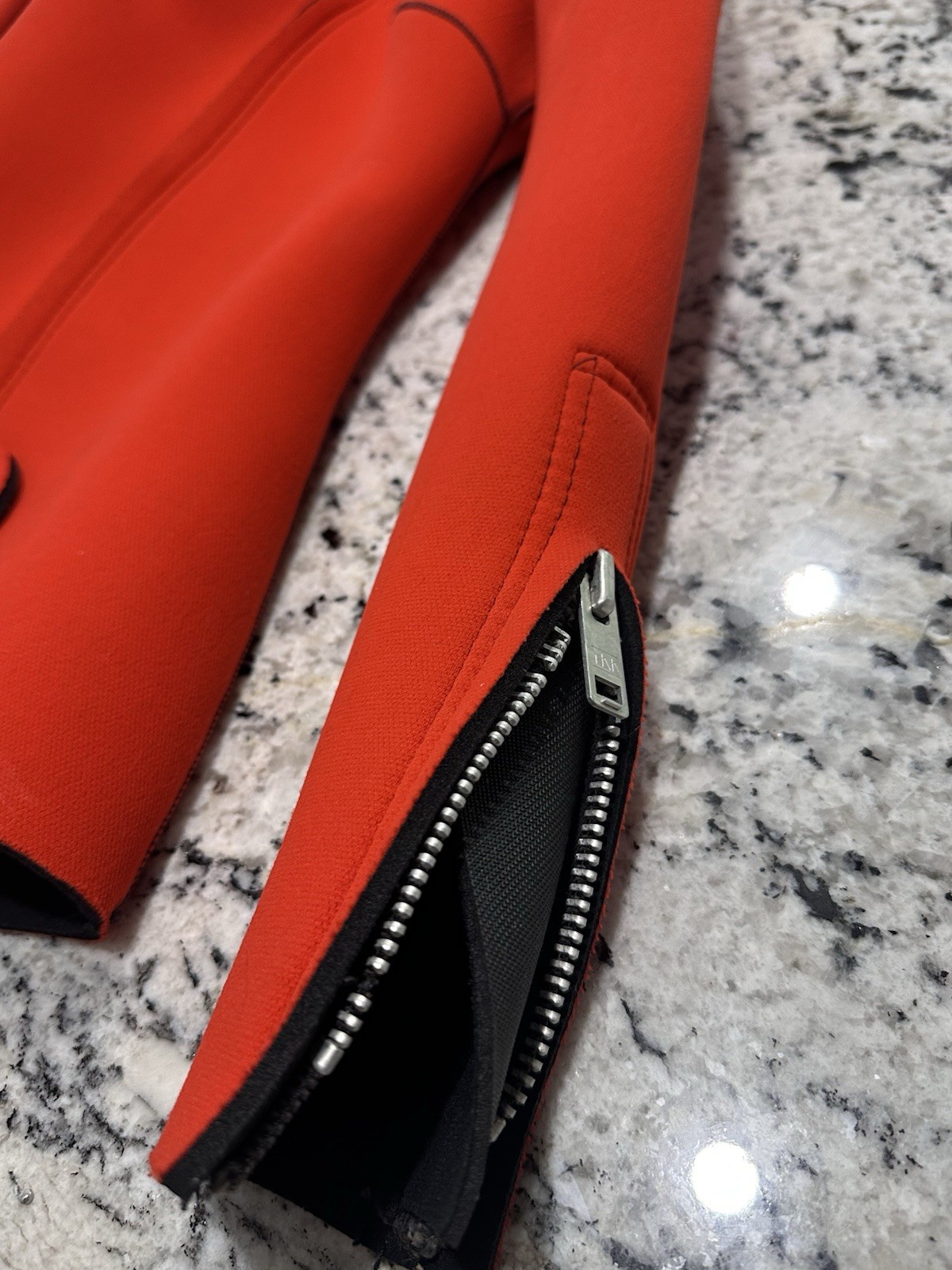 VTG Parkway Custom 3 Piece Scuba Dive Suit Beavertail Orange Neoprene Jacket Set