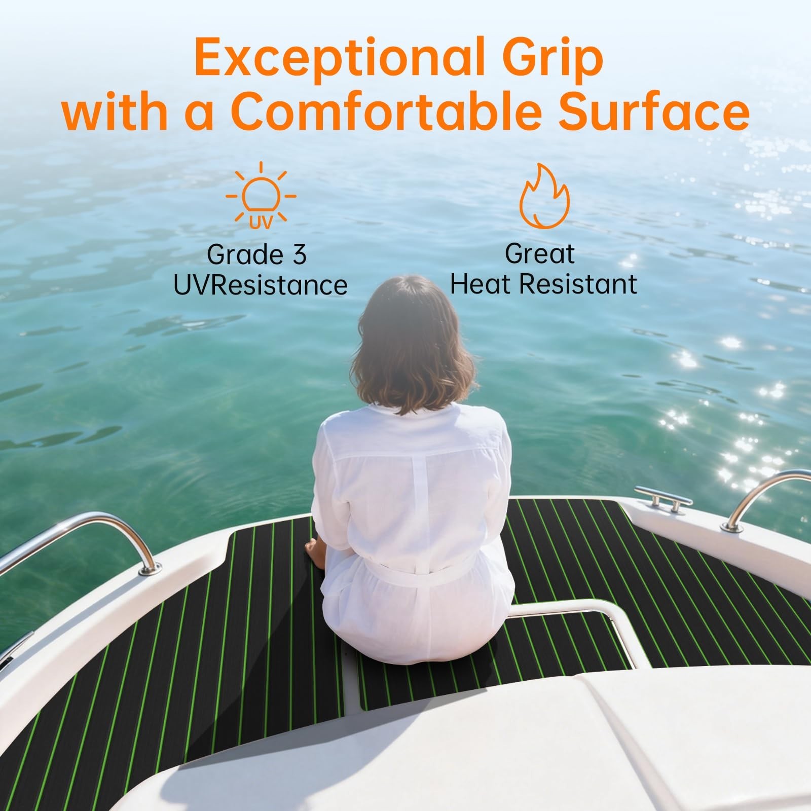 HZshark Boat Flooring EVA Foam Boat Decking Self-Adhesive 6mm Non Slip Marine…