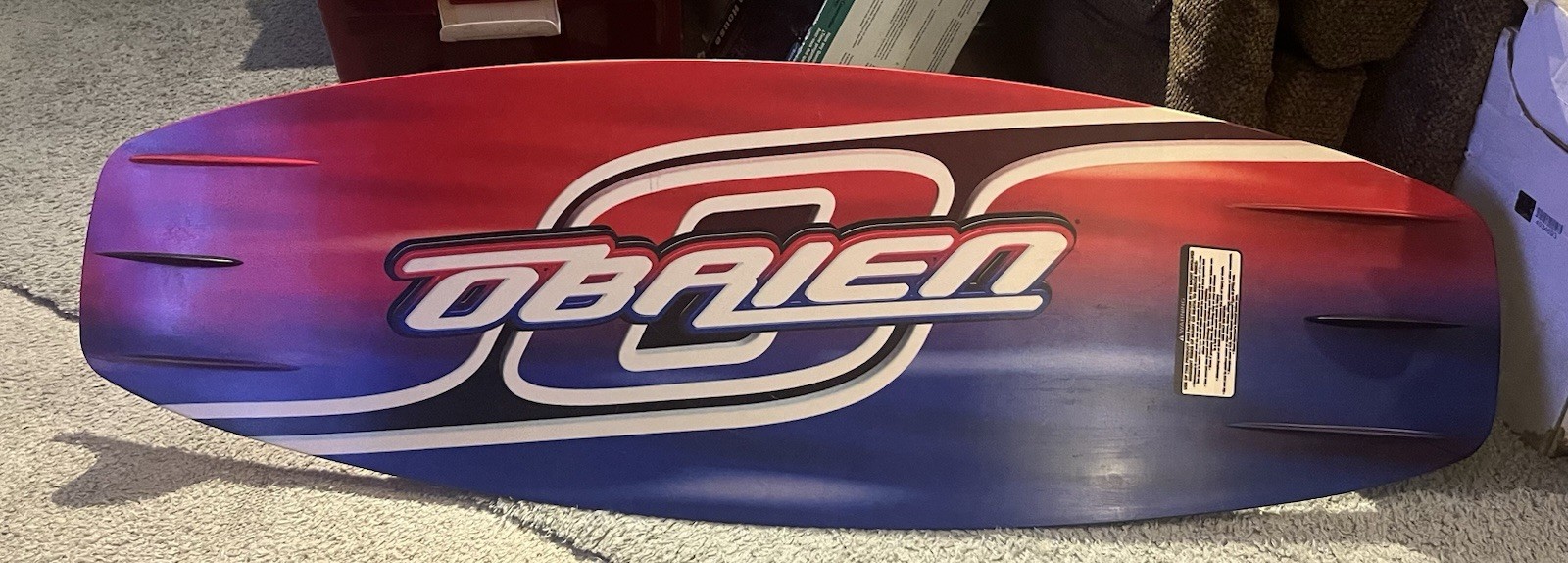 Obrien Straight Line Rail 132 Wakeboard W/Boots NO Rubber Covers
