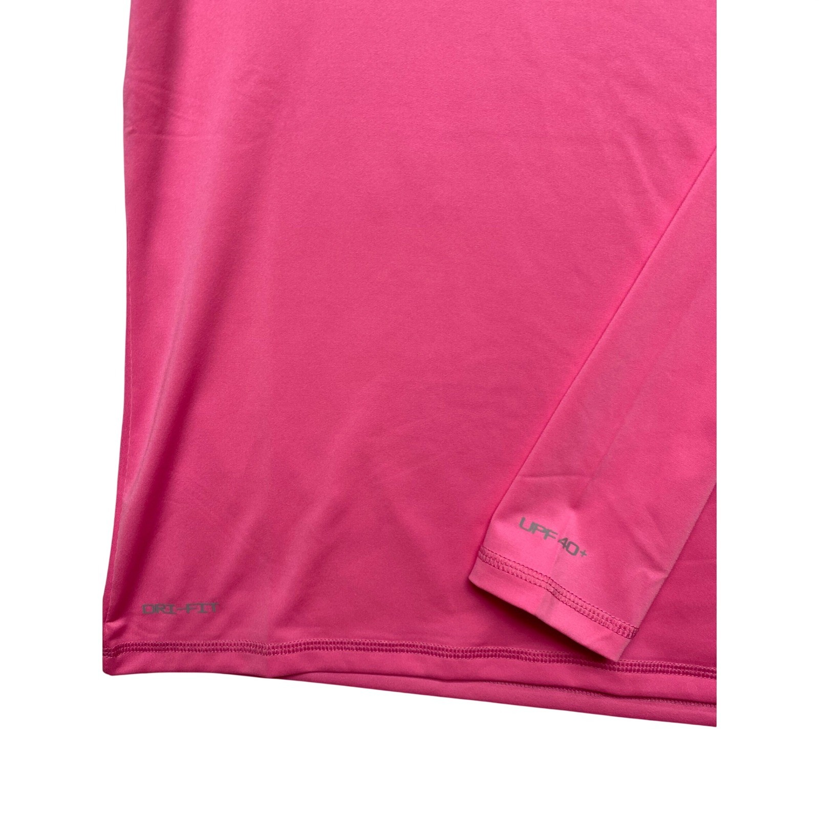 Nike Swim Womens Dri-FIT UPF 40+ Long Sleeve Rash Guard Pink Size Medium NWT