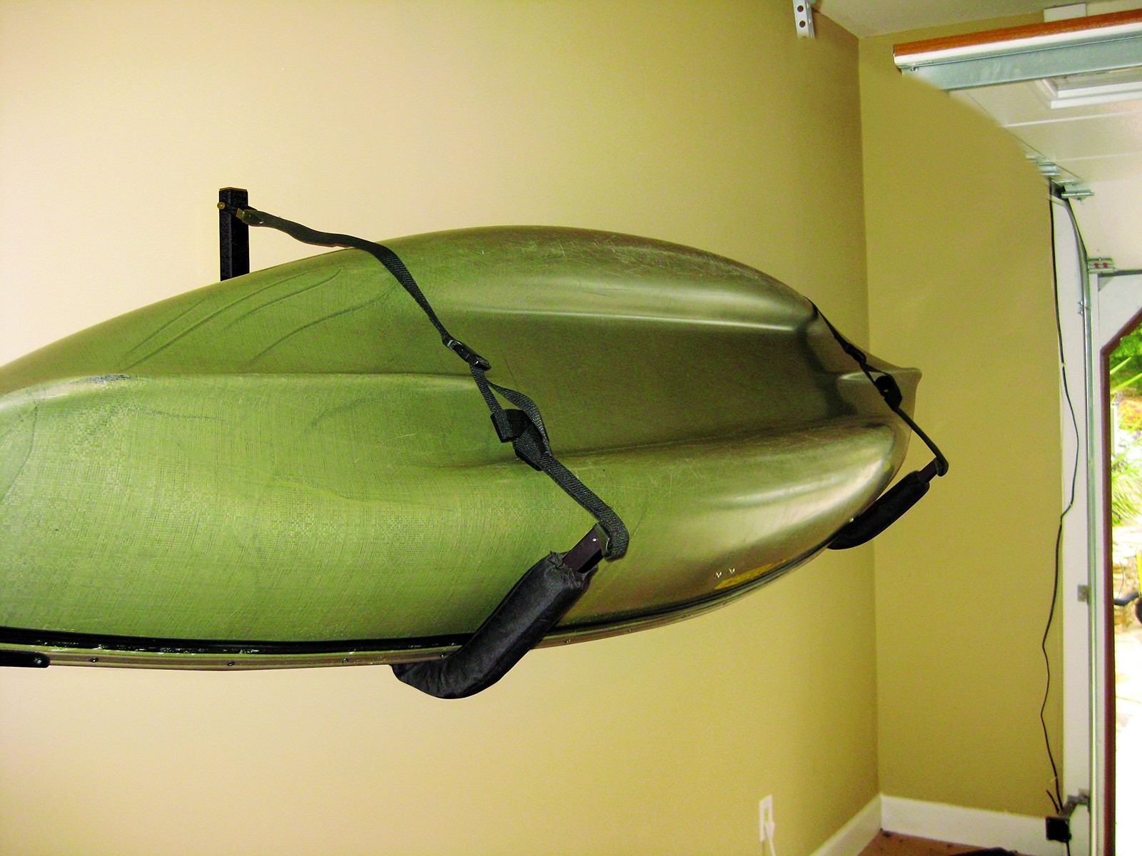 Kayak Storage Rack Holds Up to 150 Lbs – Padded Wall Hangers for Indoor/Outdoor