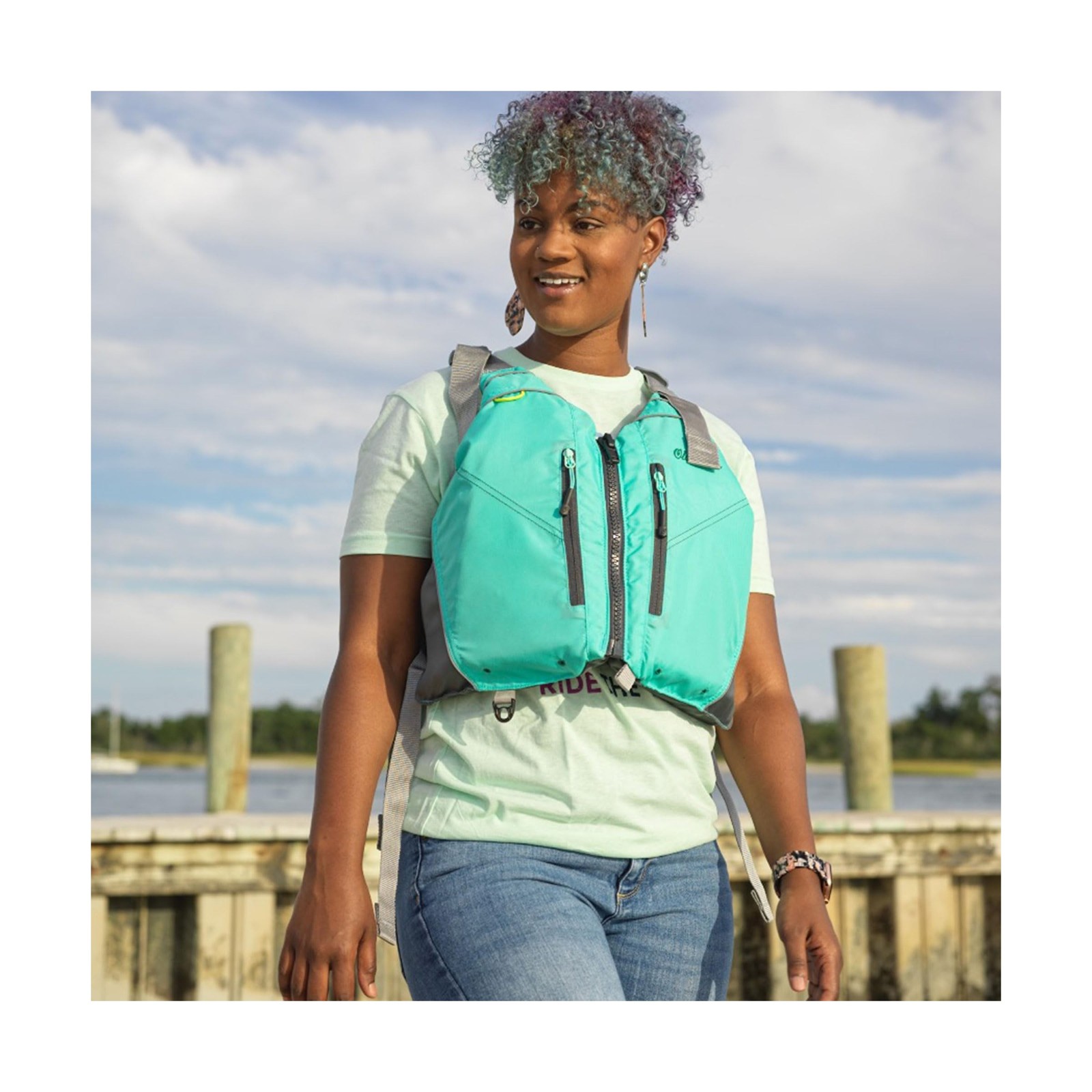 Old Town Canoes & Kayaks Riverstream Unisex PFD / Life Jacket Aqua