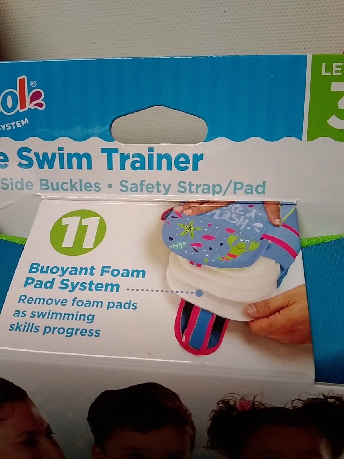 Swimschools Level 3 Progressive Swim Trainer Ages 3-5 Develop Swim Skills Blue