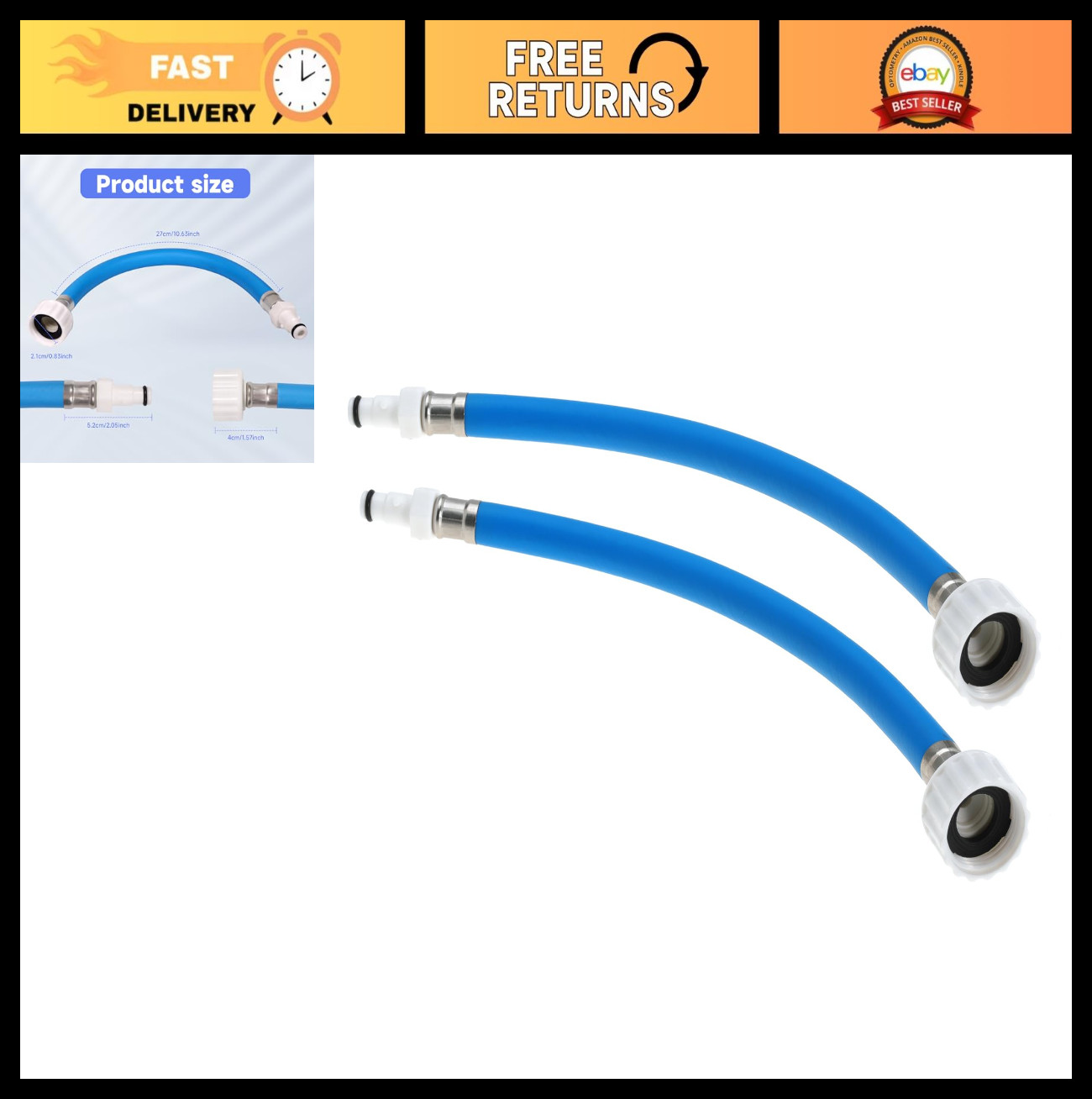 Flush Hose for Jet Ski, WaveRunner & Jet Boat – 2 Pack, Fits SR230, SX230, VX110