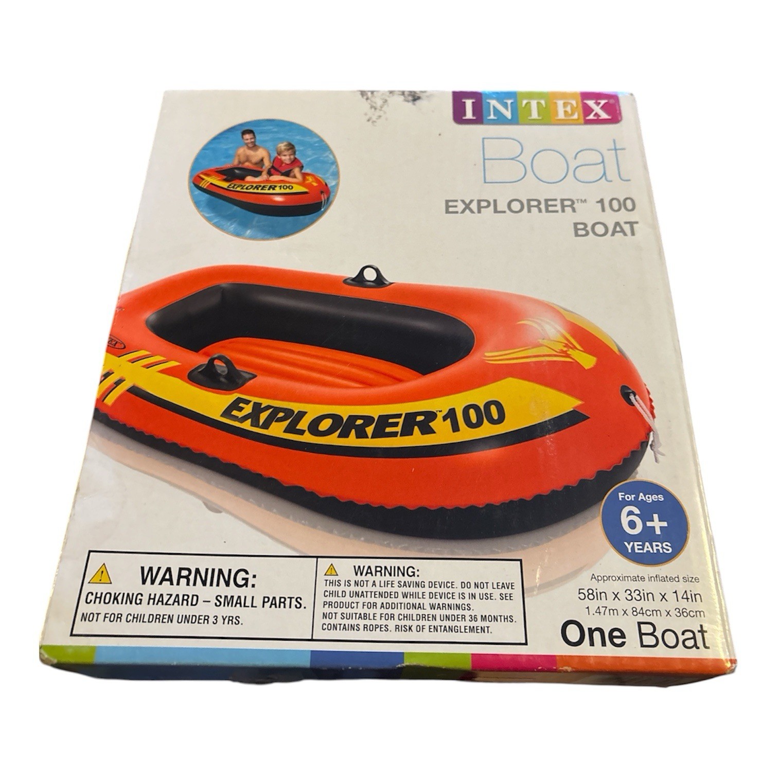 New In Box Intex Explorer 100 1-Person Inflatable Boat