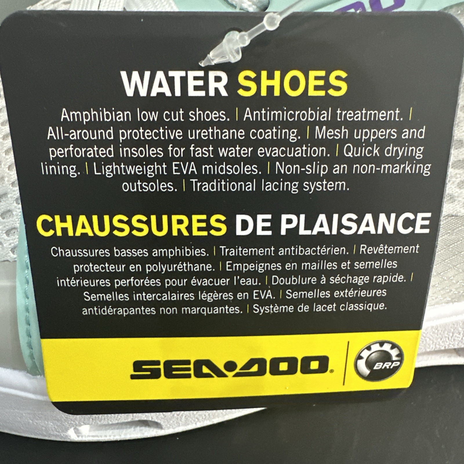 Sea Doo PWC Jet Ski Riding Water Shoes 444259 Grey NIB SIZE 11