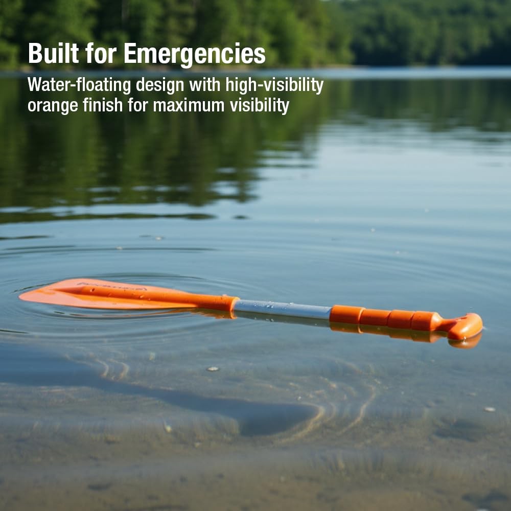 Attwood 24-inch to 54-inch Emergency Telescoping Paddle for 24″-54″, Orange