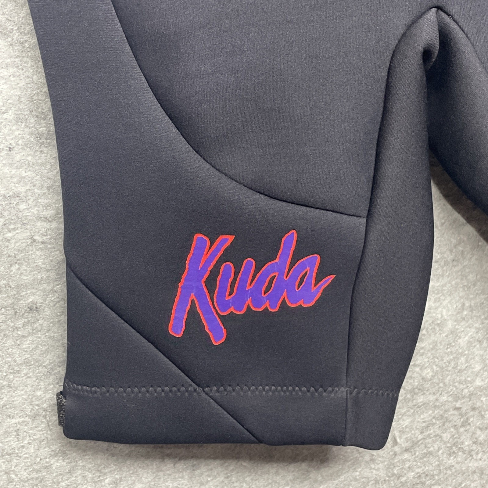 Vintage Kuda Neoprene Wetsuit Womens Medium Black Purple Shorty Springsuit EEC