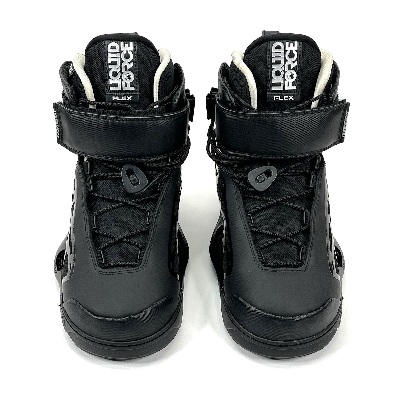 Liquid Force Flex 4D Wakeboard Bindings Black On Black Size Mens 10 11 NEW