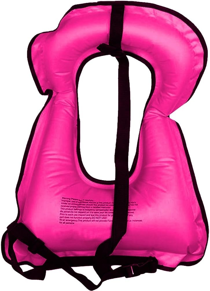 Rrtizan Kids 2 Pack Inflatable Snorkel Vest for Kids Adjustable Straps 110 lbs