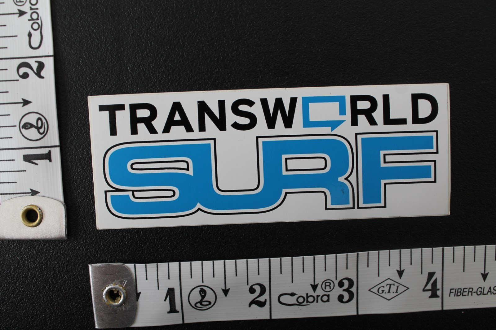 Transworld Surf Magazine White Blue Black Original V6a Vintage Surfing STICKER