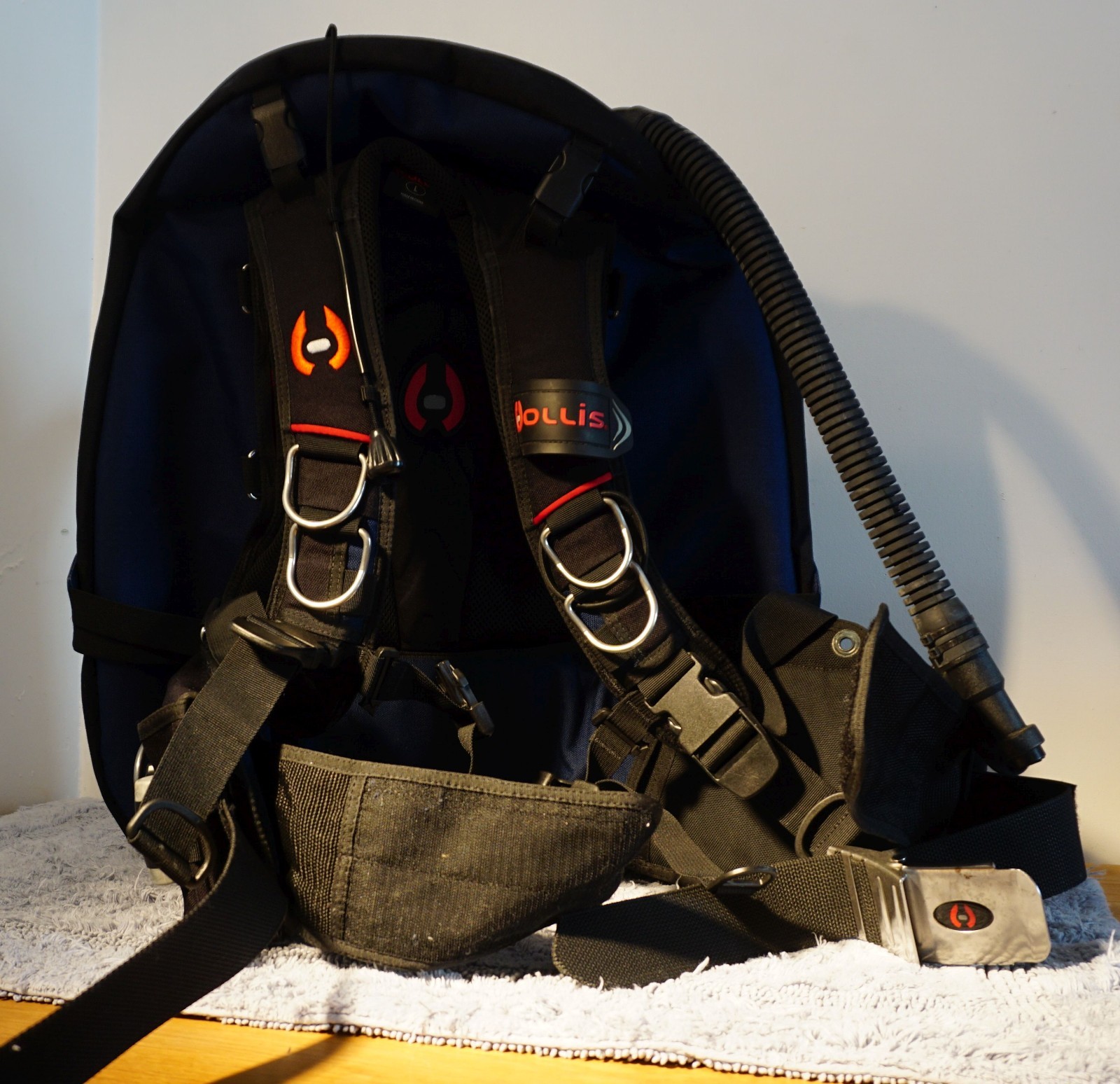 Hollis HD 100 Tec/Rec BCD Large L Blue Near Mint 47 Lbs Lift 210 SN 281508