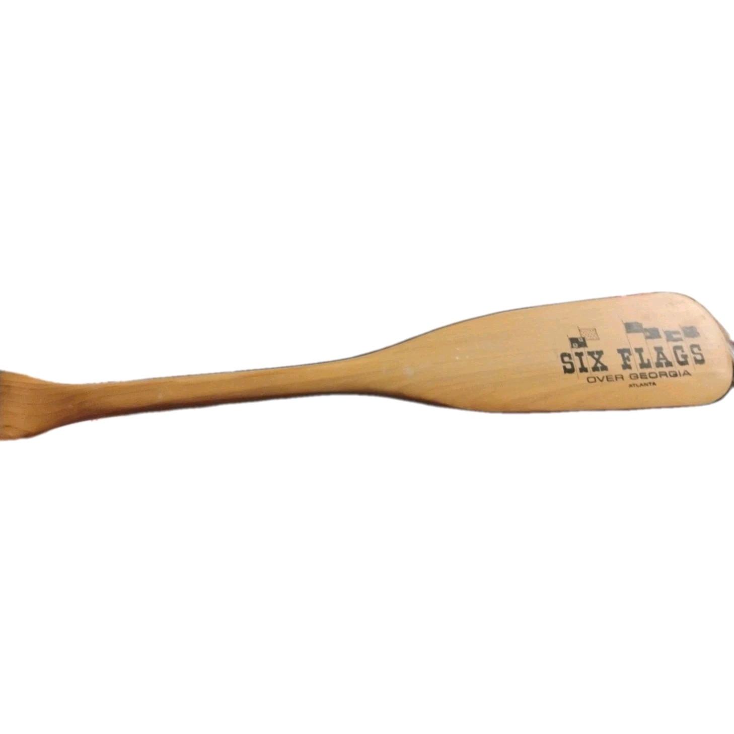 WOOD CANOE PADDLE OAR Six Flags 32 INCH