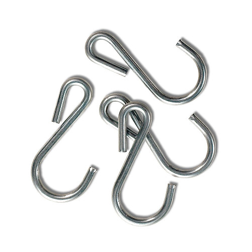 Galvanized Steel Utility S-hooks, 4 per set, by Seattle Sports .. New