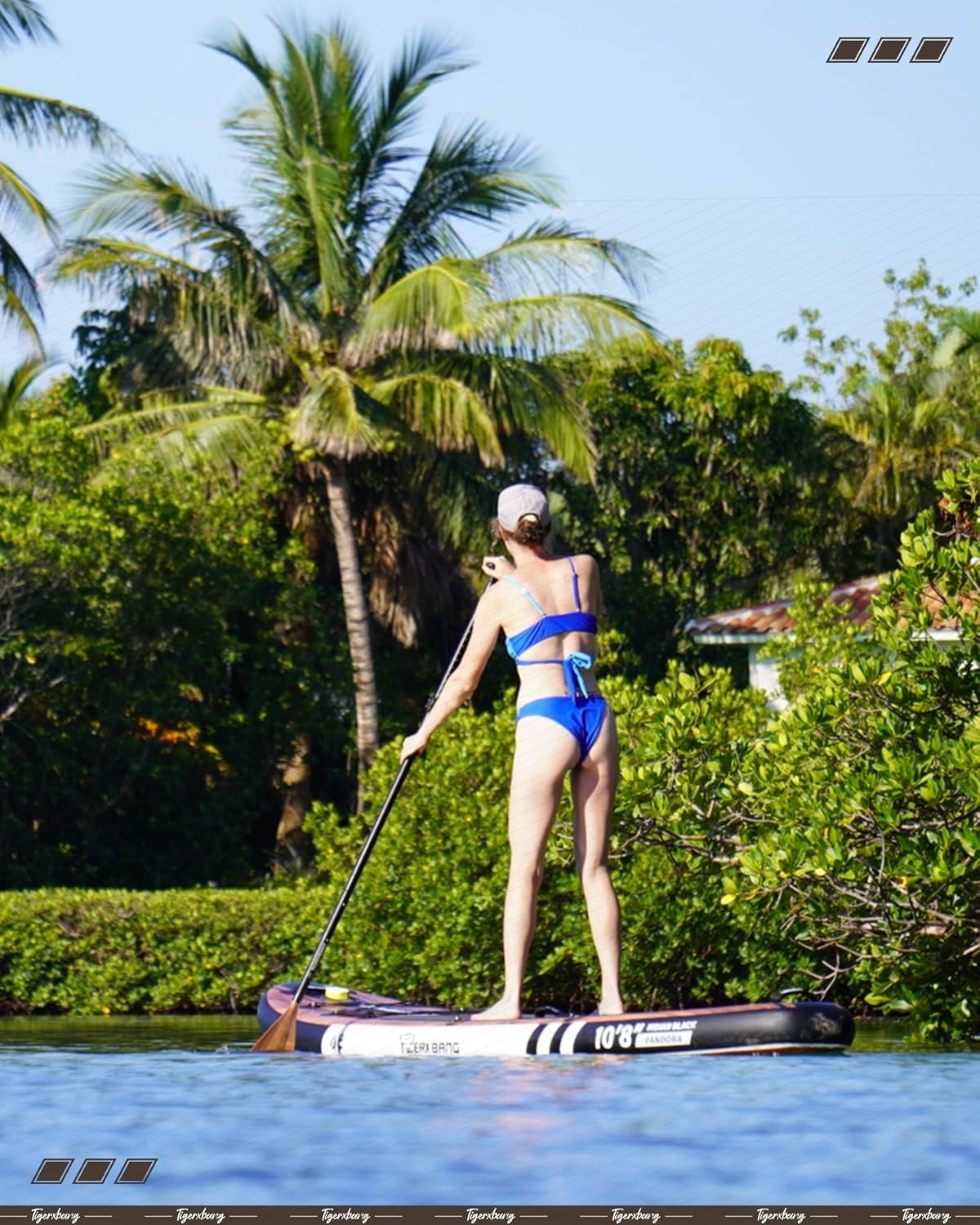 TIGERXBANG Paddle Board, 10.8′ Stand Up Paddle Board with Premium Complete In…