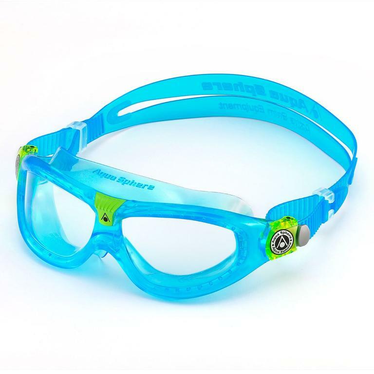 Learn to Swim Goggles BLUE AquaSphere SEAL KID 2 Clear Lens Training Mask 175300