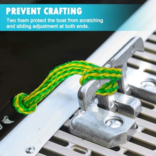 4FT Bungee Dock Lines,Boat Dock Rope,Jet Ski 4ft-5.5ft Yellow/Green