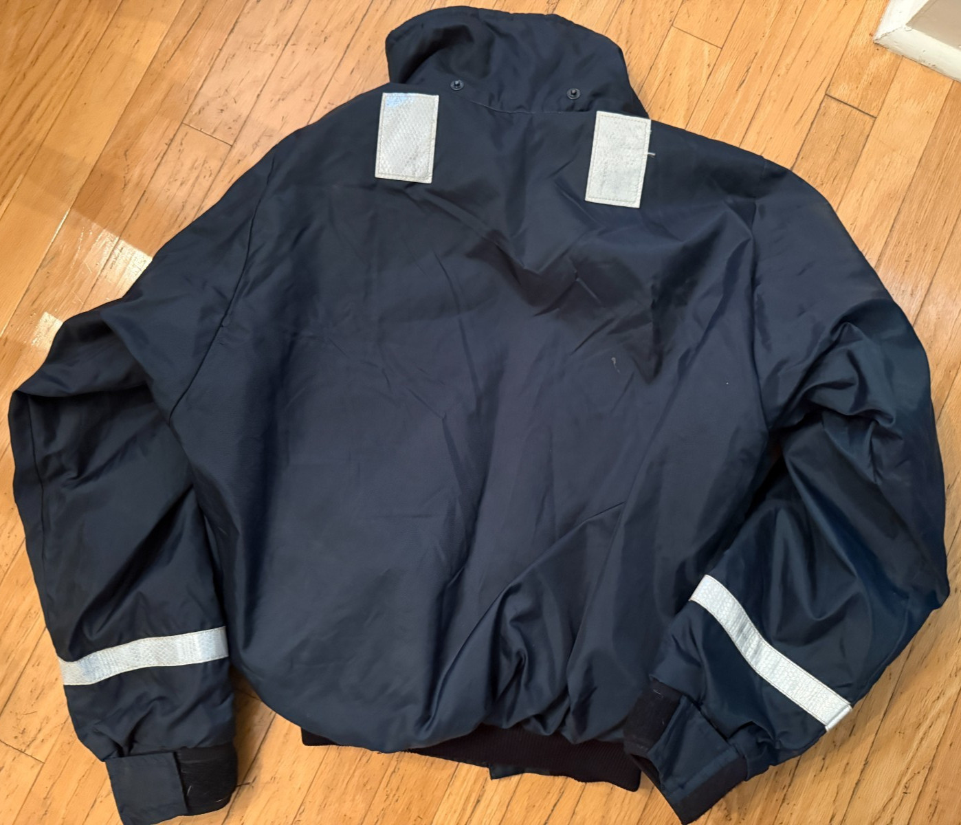 Mustang Survival MJ6214 Floater Navy Reflective Jacket Type III PFD – MEDIUM