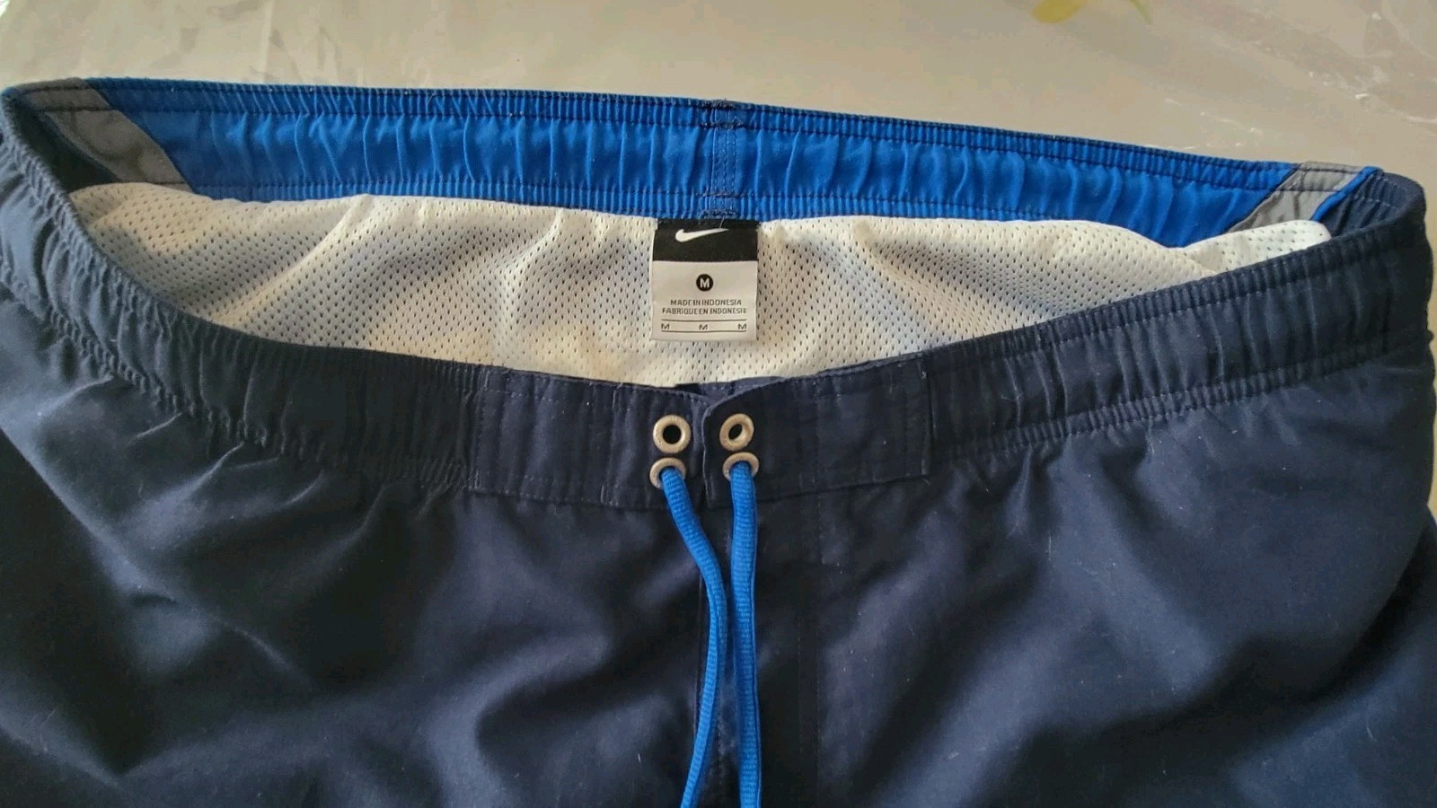Nike Men’s Swim Trunks Black And Blue Size Medium
