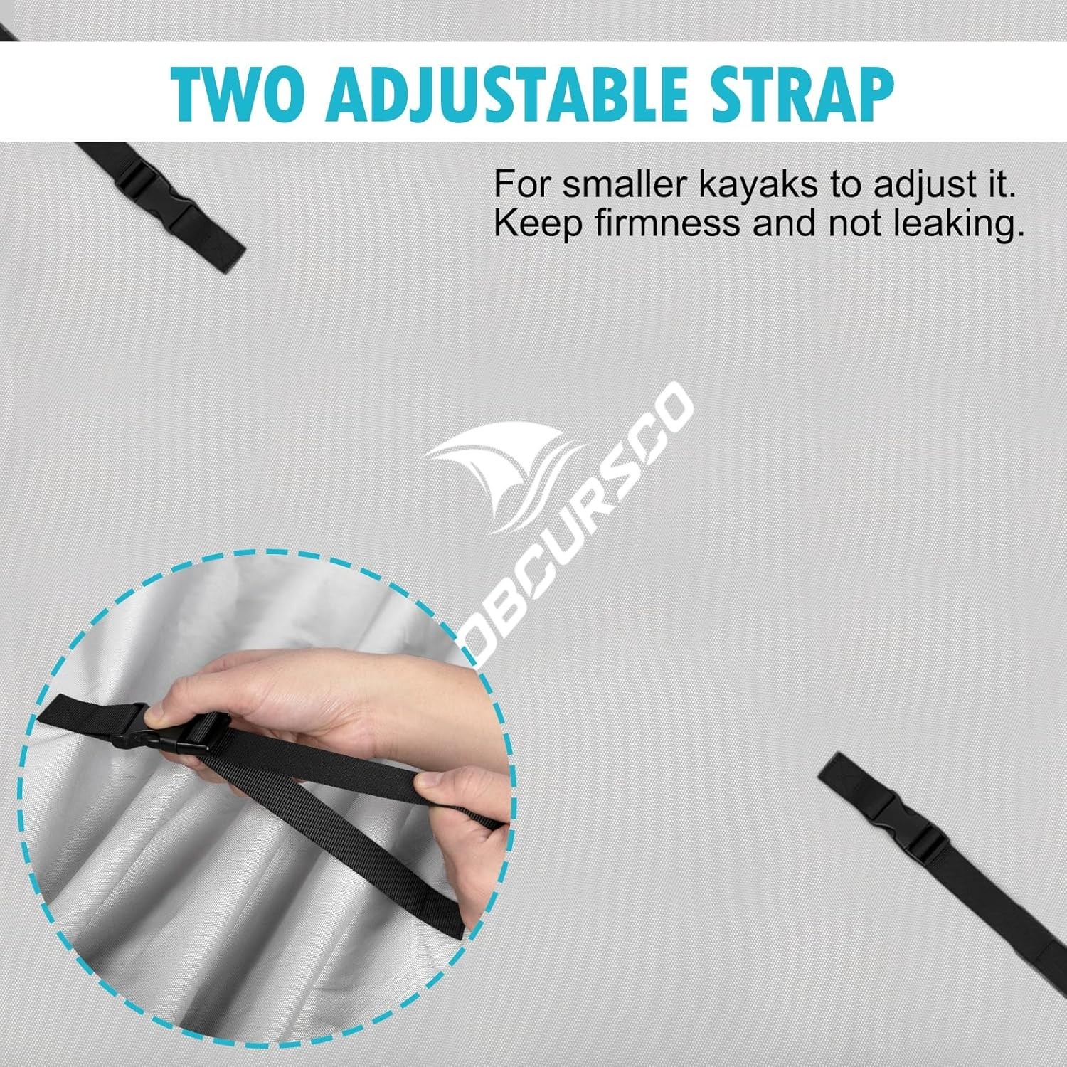 Versatile 600D Kayak Cover 10.8-12FT, Waterproof & UV-Proof for All Conditions