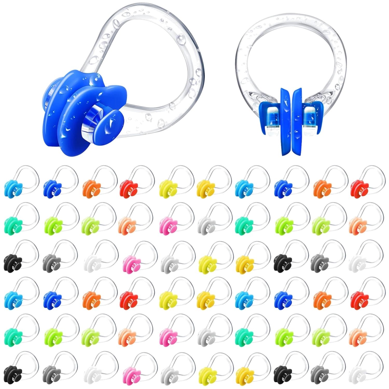 Waterproof Nose Plugs for Swimmers – 100 Pcs