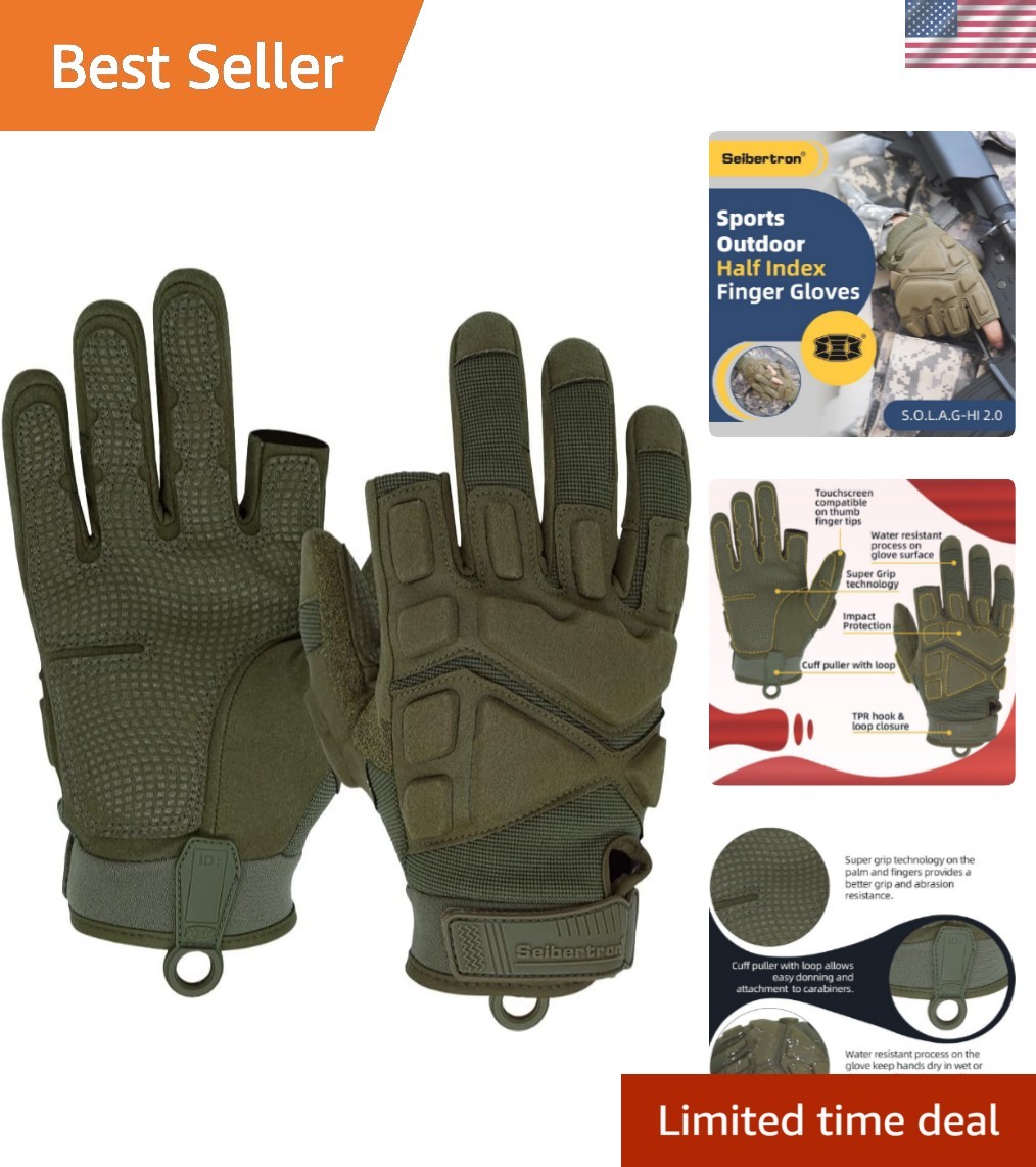 Adult Or Youth S.O.L.A.G Sports Outdoor Water Resistant Full Finger Touchscre…