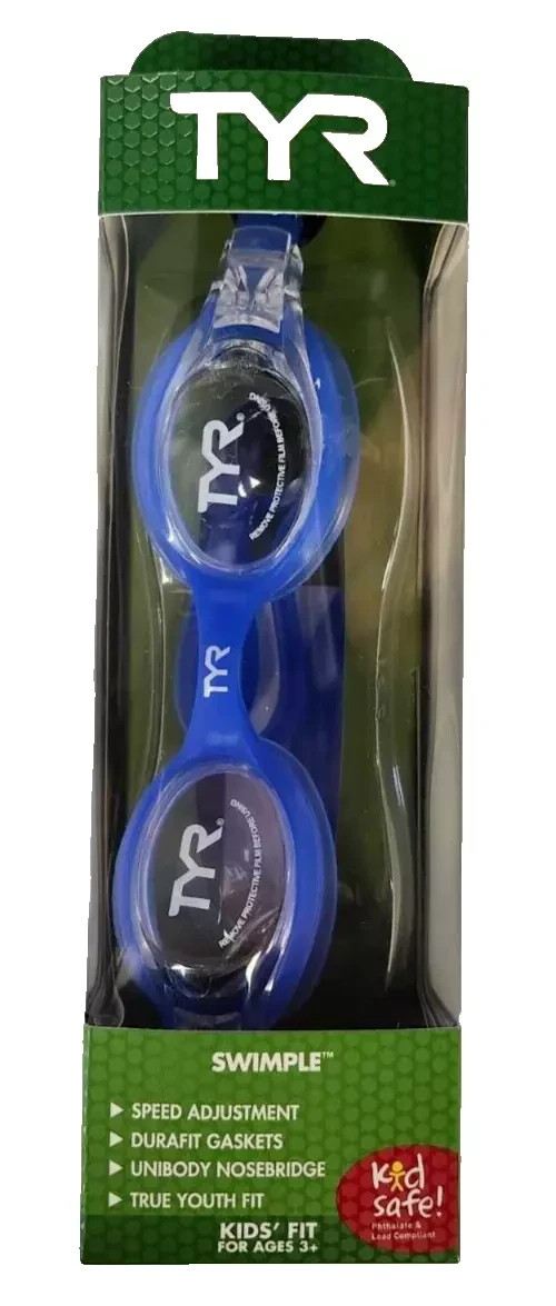 WOW! TYR Swimple Kid’s Fit Clear/Blue (Ages 3 to 10 Years) & FAST FREE SHIP!