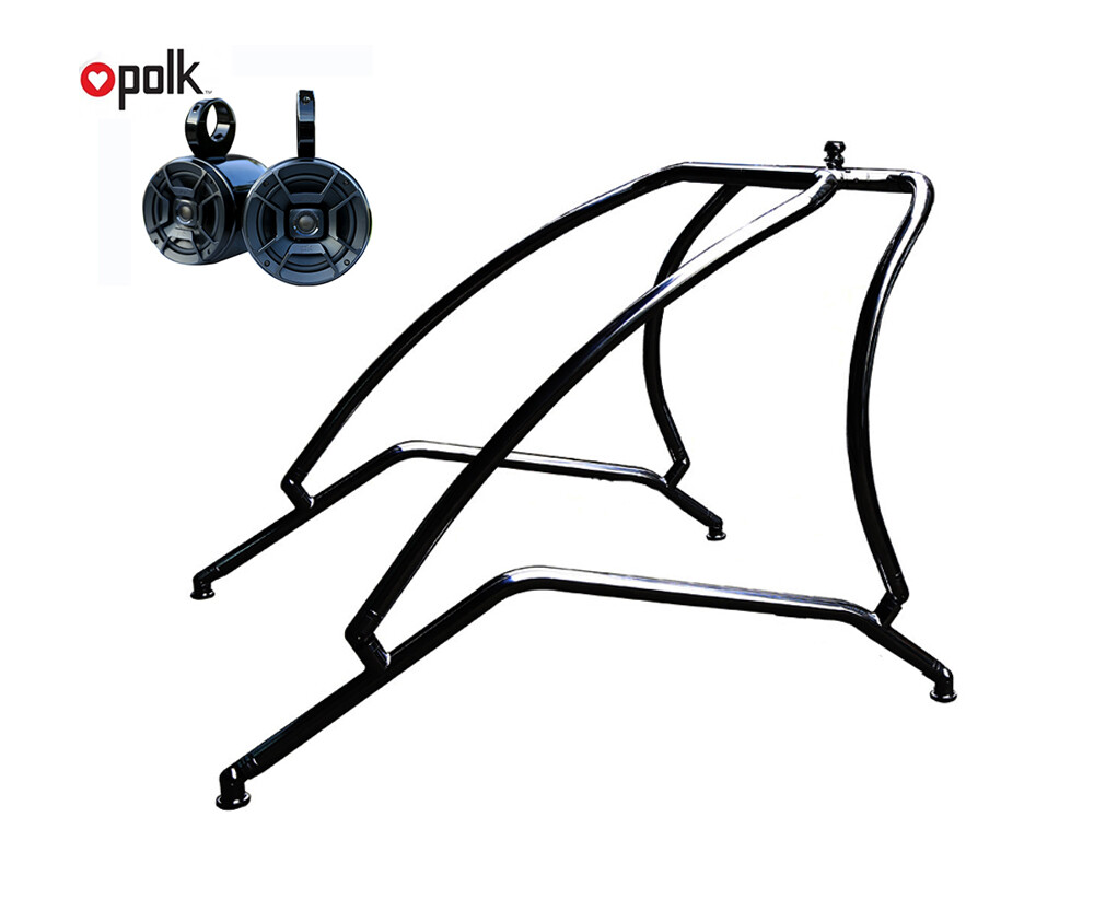 Origin Catapult Boat Wakeboard Tower Black + Polk 6.5″ Marnie Wakeboard Speakers