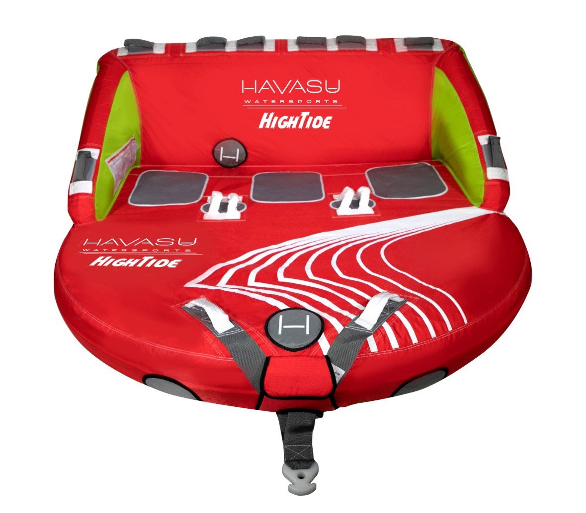 Towable Tube for Boat 1-3 Person Inflatable Raft w/ Rope Pump 510 lb Cap