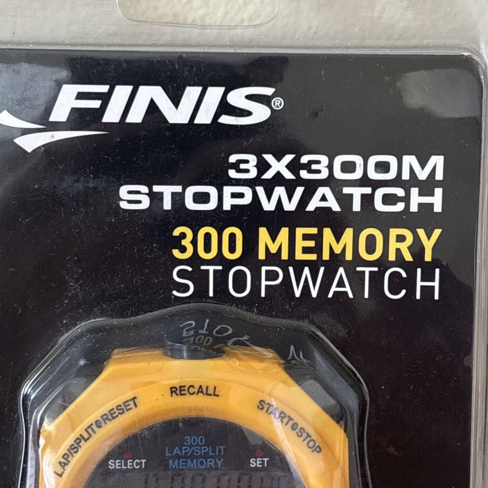 FINIS 3 x 300 Memory Stopwatch Timer Swimming Running Water Resistant NEW